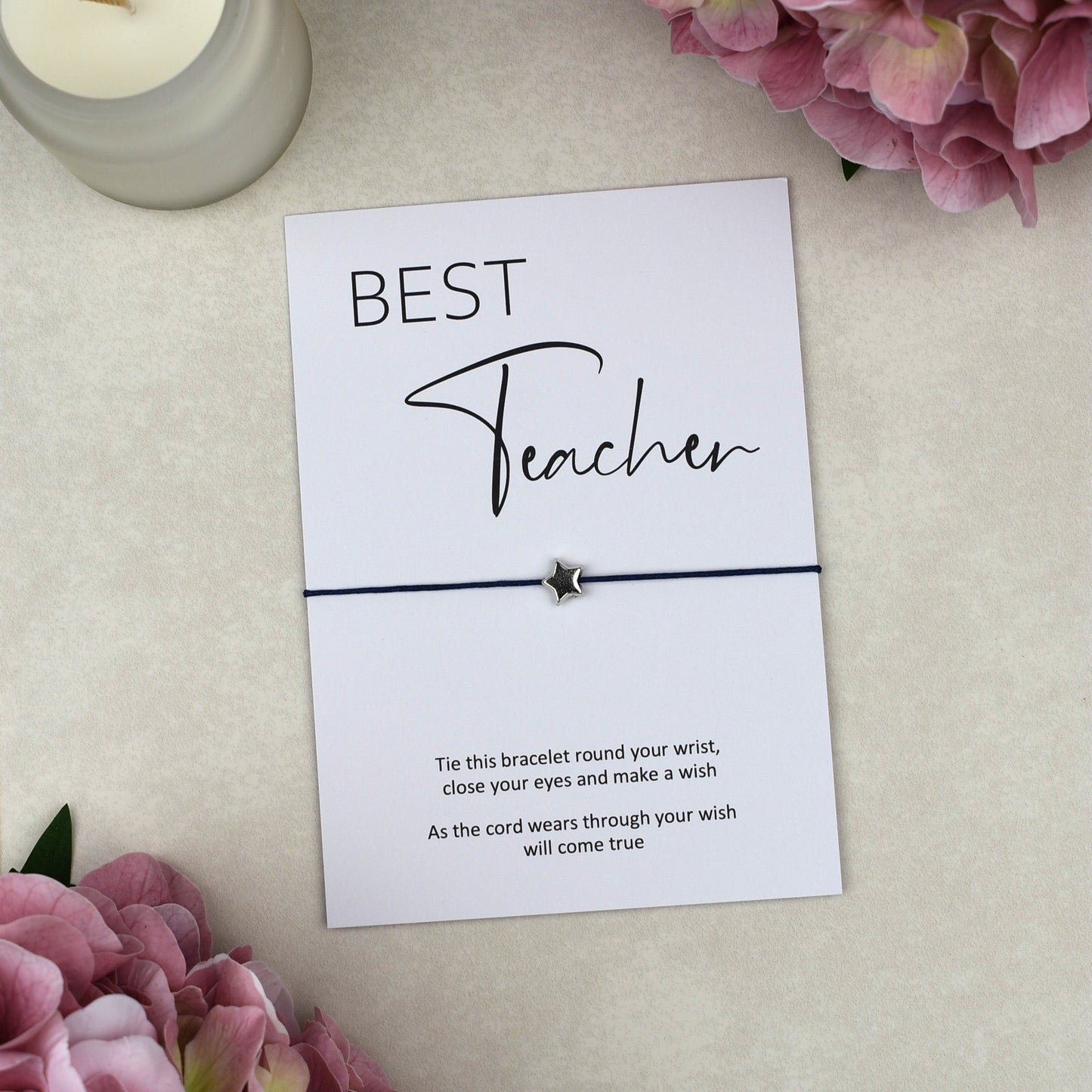 CLEARANCE - Best Teacher Wish Bracelet