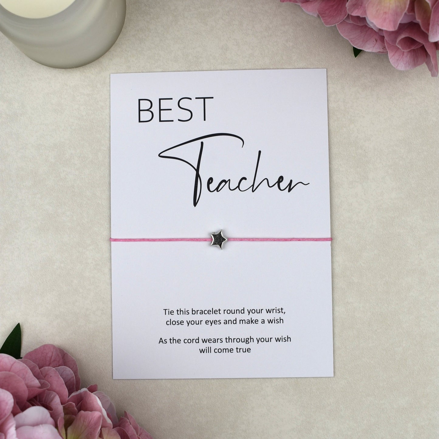 CLEARANCE - Best Teacher Wish Bracelet