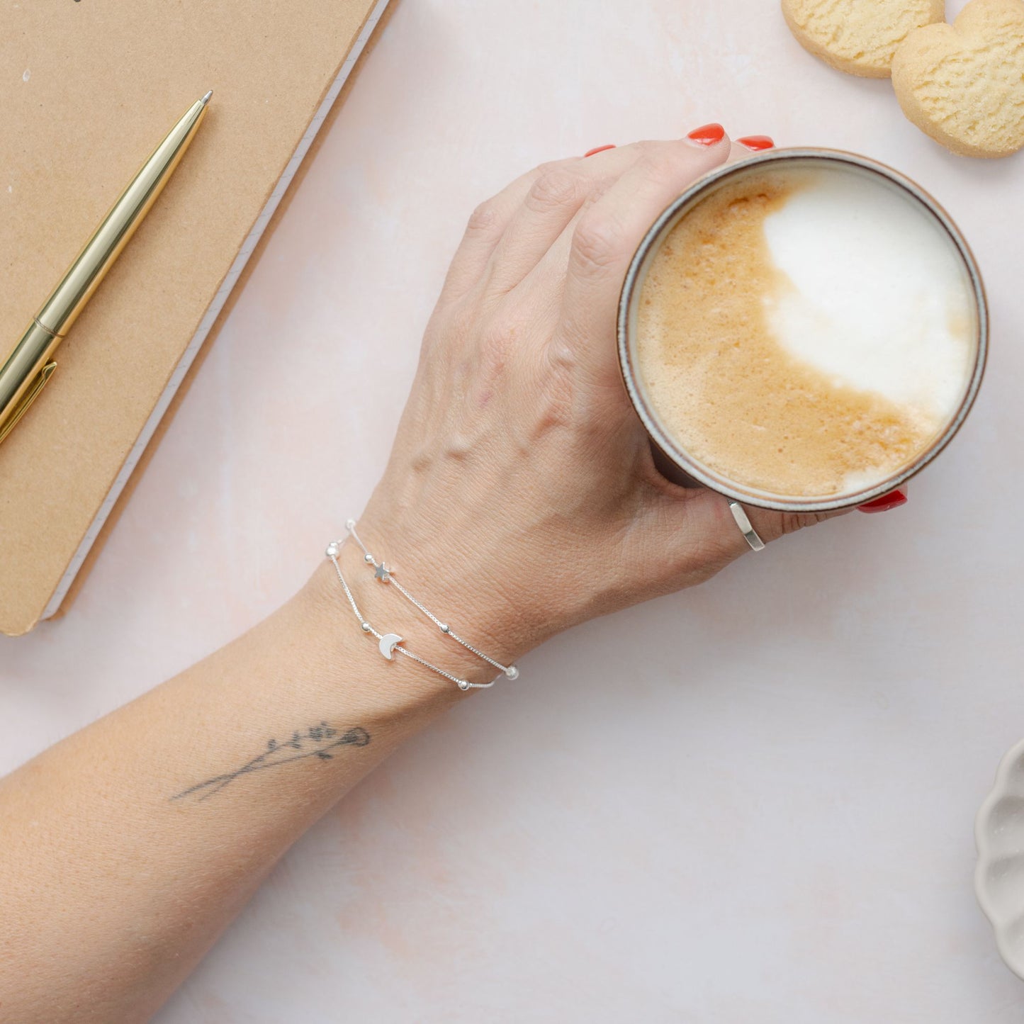 Best Friends Are Like Stars Bracelet - Star and Moon Charms