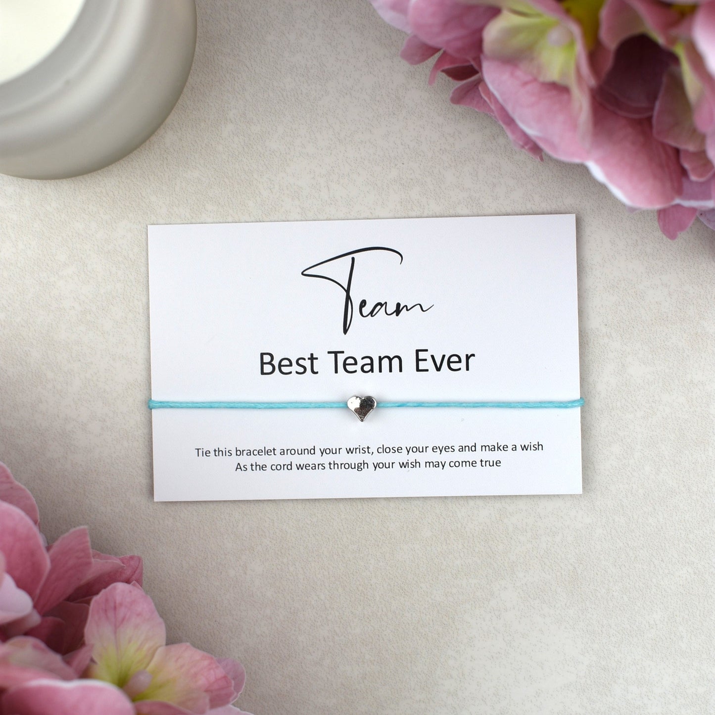 CLEARANCE - Team - Best Team Wish Bracelet | Heart Charm
