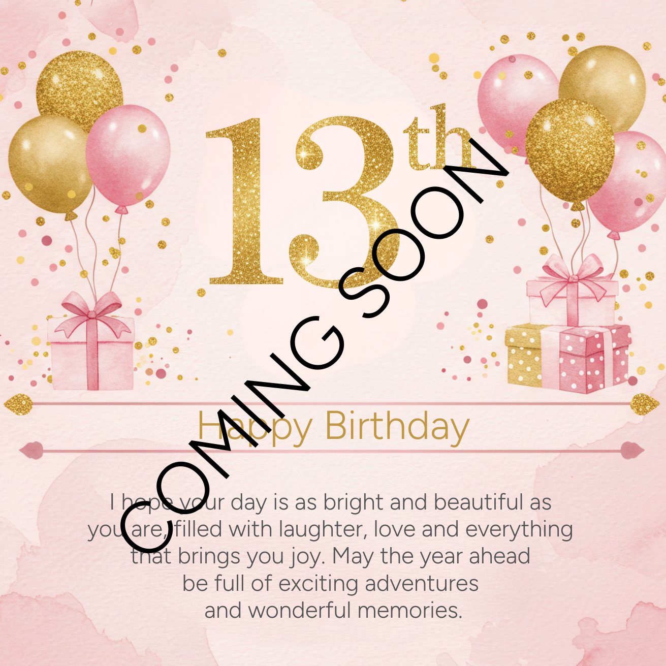 Happy 13th Birthday Bracelet | Teen Girl Birthday Gift