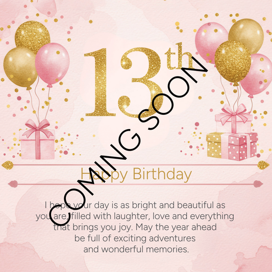 Happy 13th Birthday Bracelet | Teen Girl Birthday Gift