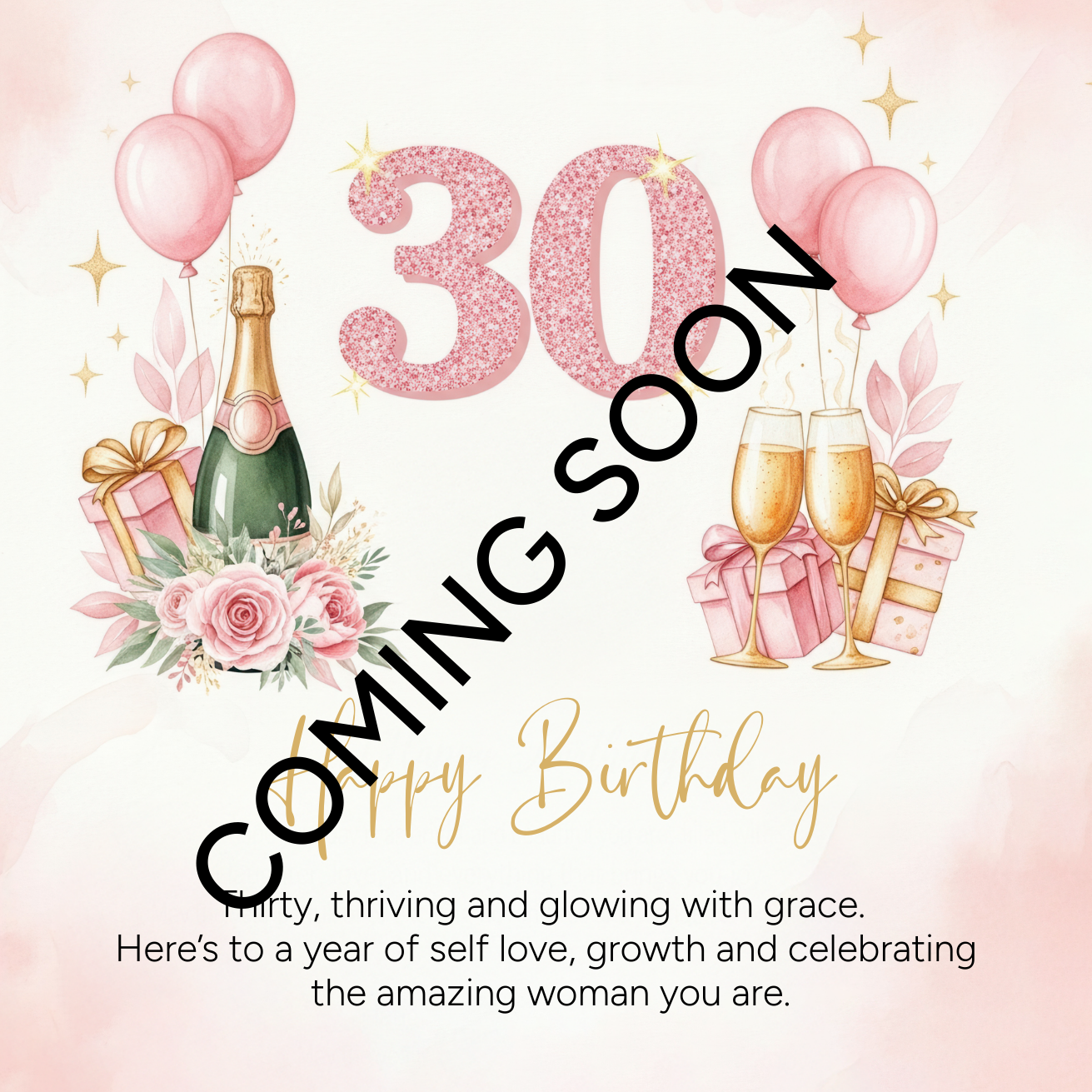 Happy 30th Birthday Bracelet | Milestone 30th Birthday Gift for Her