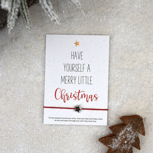 CLEARANCE - Have Yourself A Merry Little Christmas Wish Bracelet