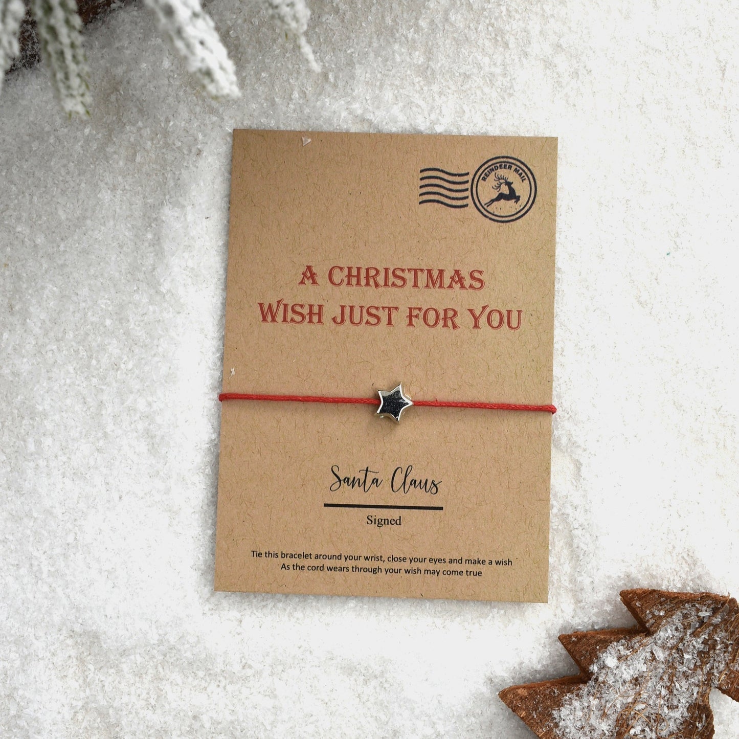 CLEARANCE - A Christmas Wish Just For You Wish Bracelet (1)
