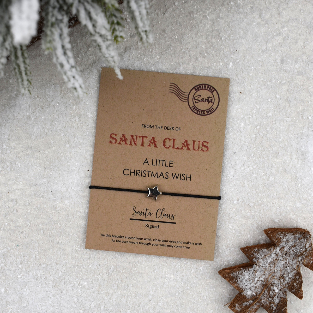 CLEARANCE - From The Desk Of Santa Claus Wish Bracelet