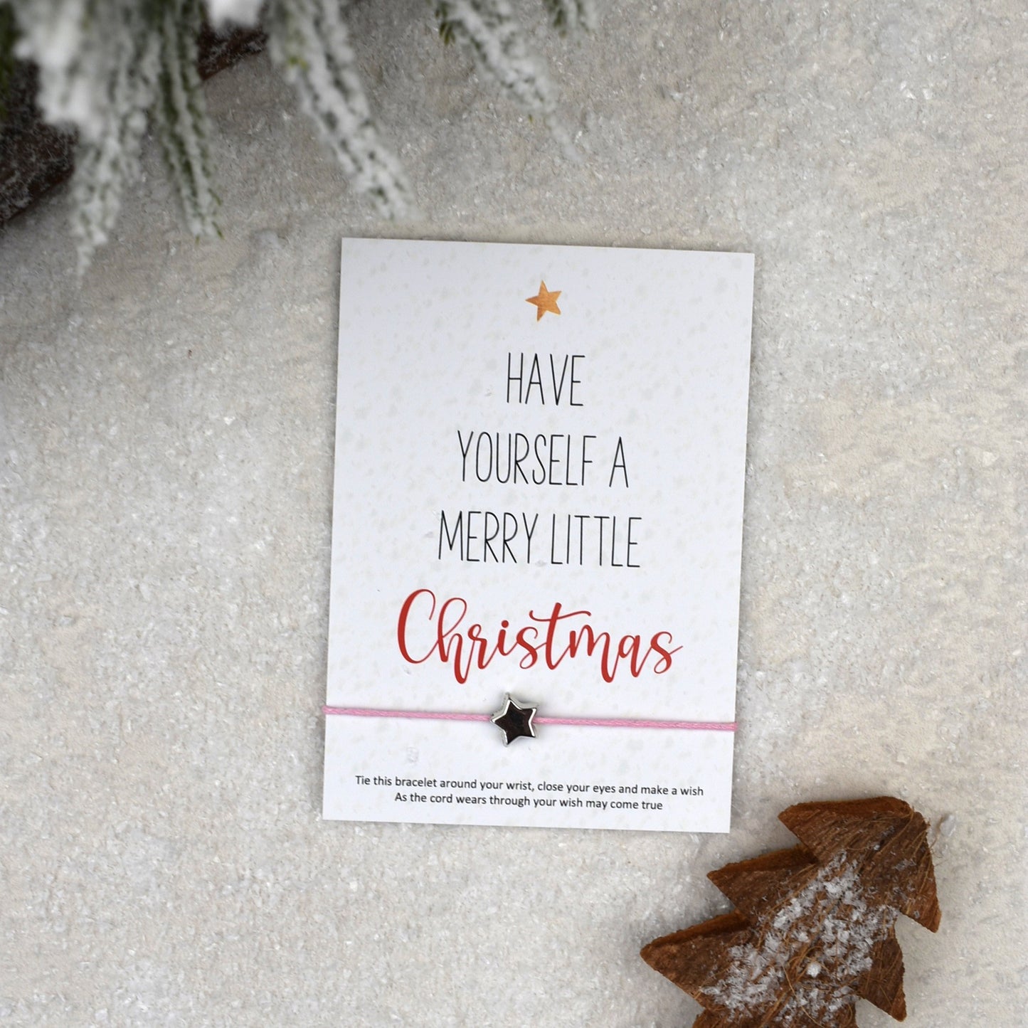 CLEARANCE - Have Yourself A Merry Little Christmas Wish Bracelet