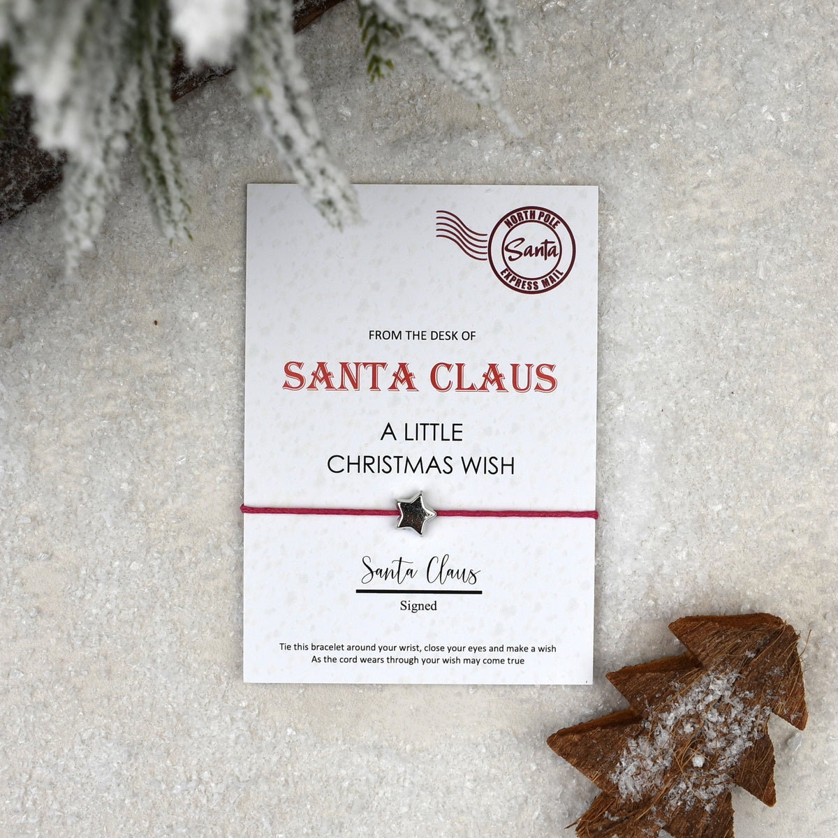 CLEARANCE - From The Desk Of Santa Claus Wish Bracelet