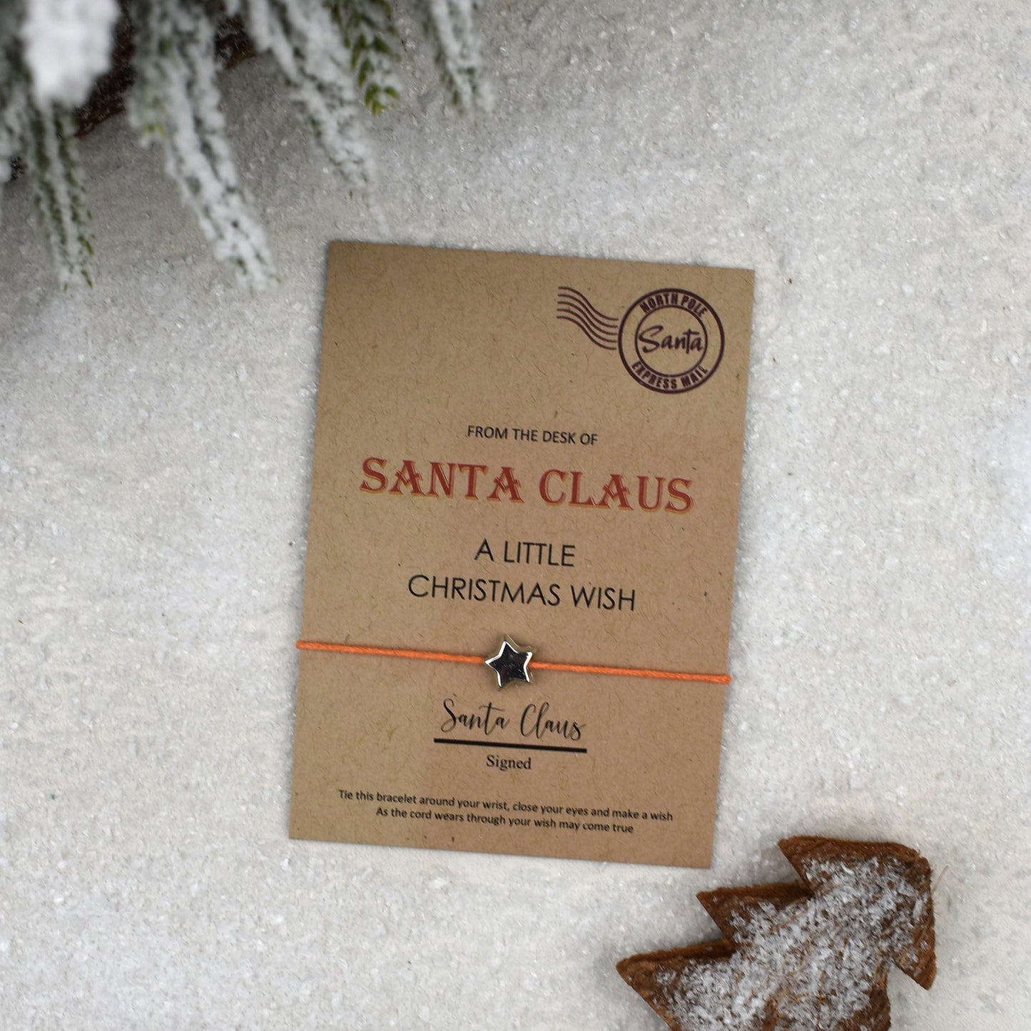 CLEARANCE - From The Desk Of Santa Claus Wish Bracelet
