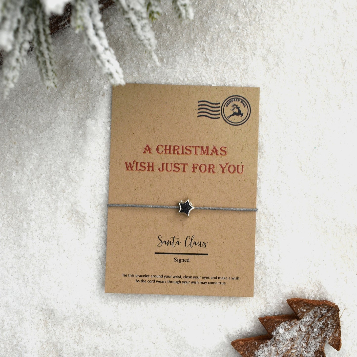 CLEARANCE - A Christmas Wish Just For You Wish Bracelet (1)