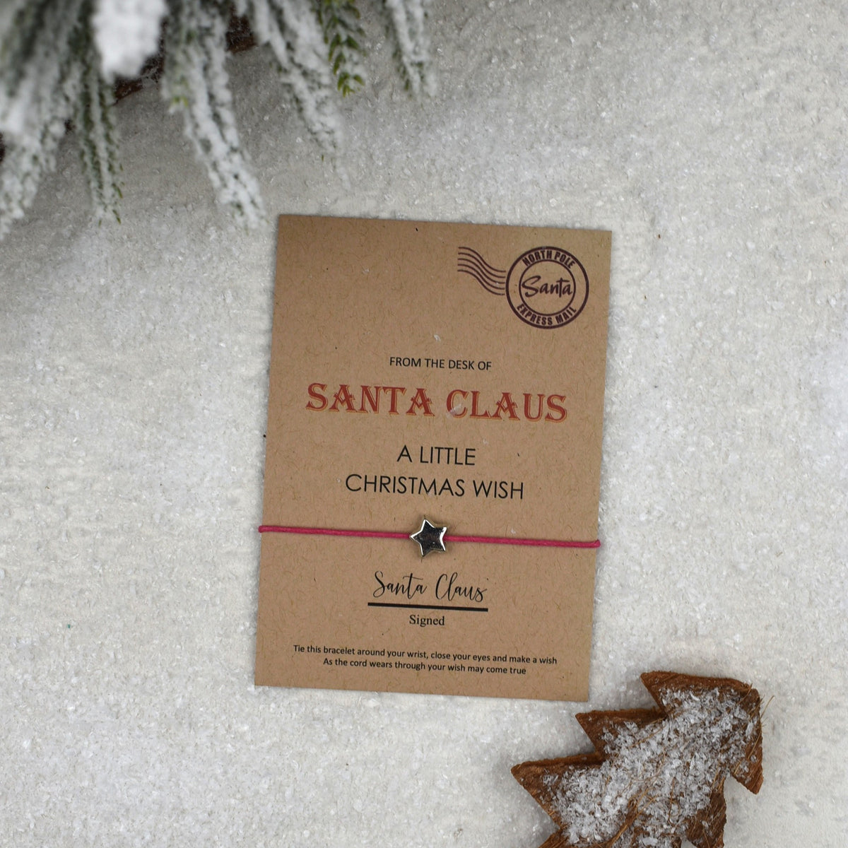 CLEARANCE - From The Desk Of Santa Claus Wish Bracelet