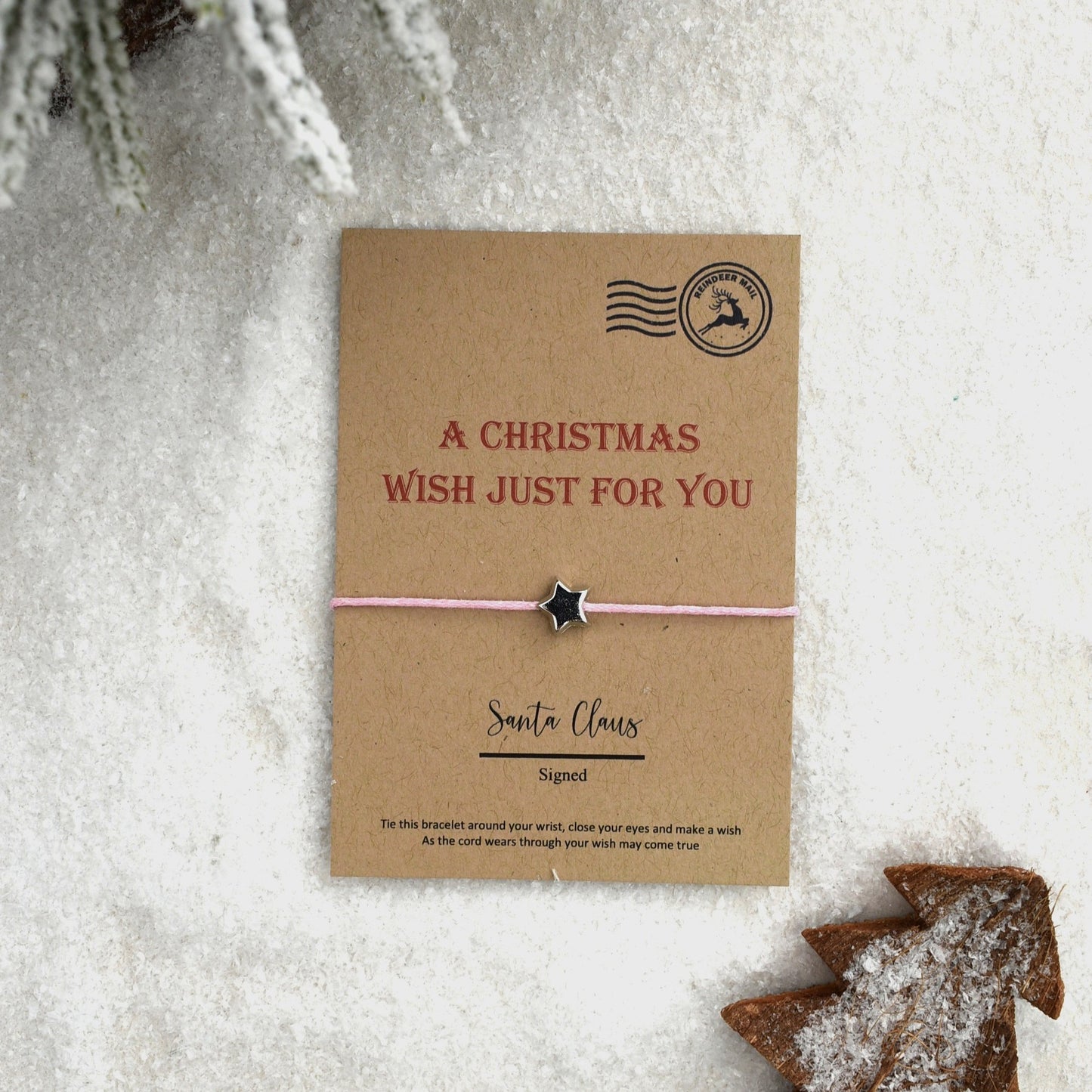CLEARANCE - A Christmas Wish Just For You Wish Bracelet (1)