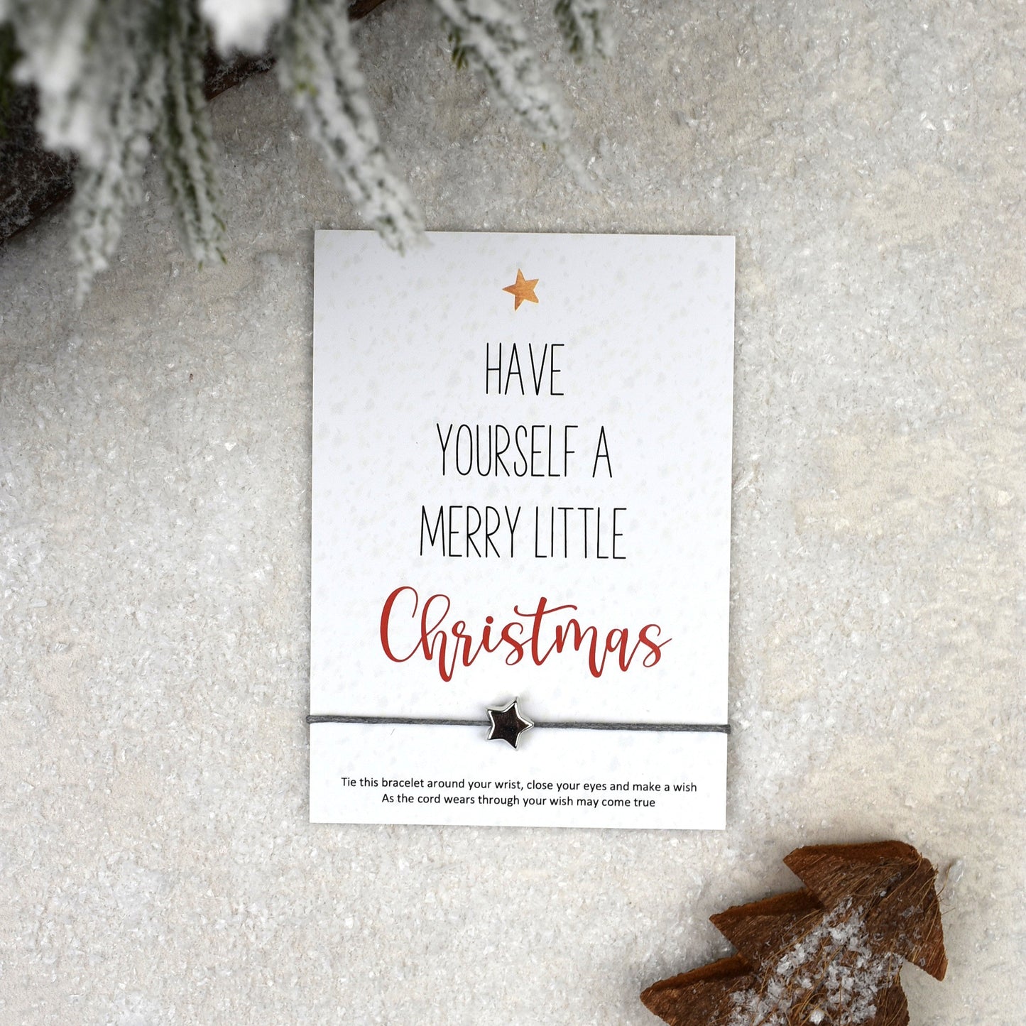 CLEARANCE - Have Yourself A Merry Little Christmas Wish Bracelet