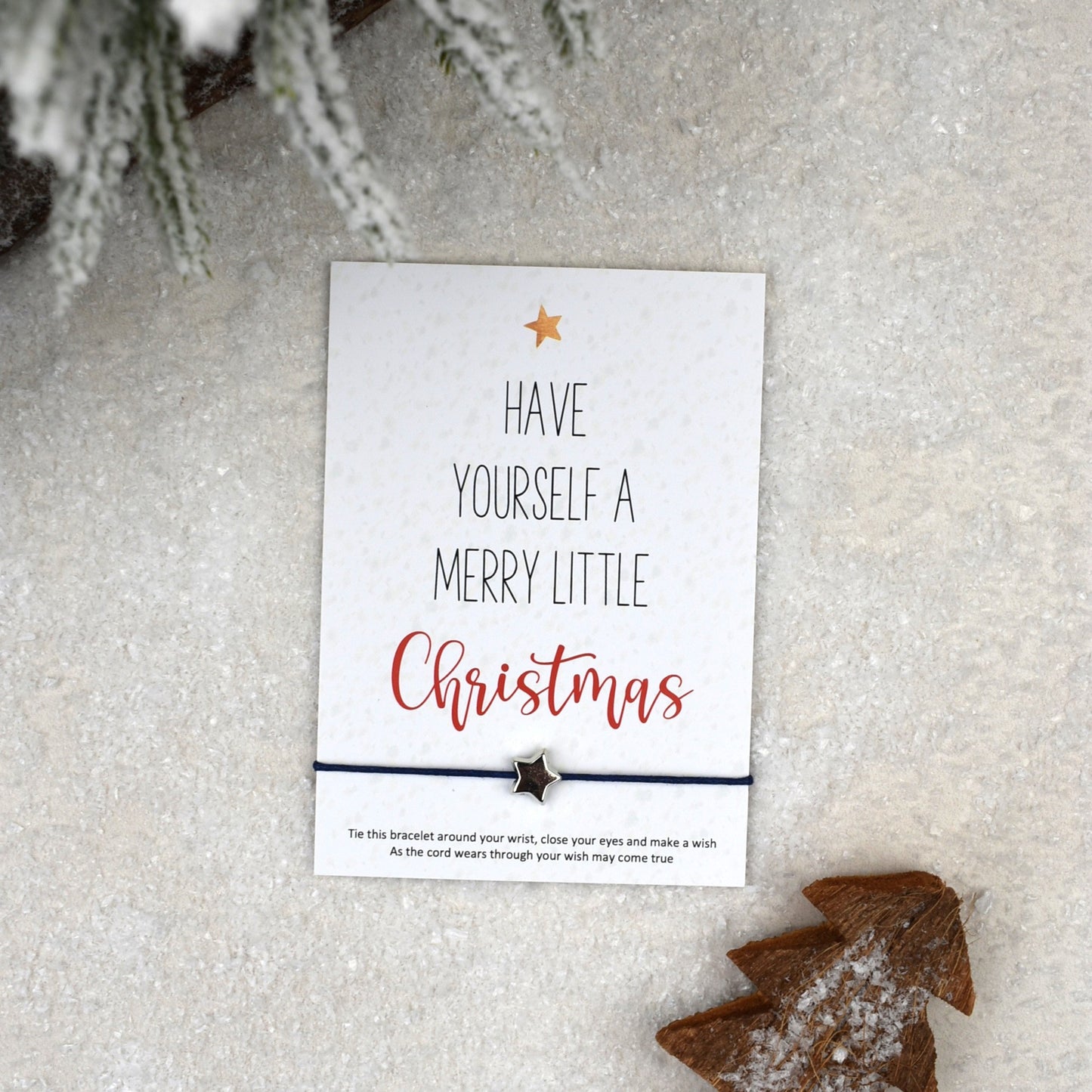 CLEARANCE - Have Yourself A Merry Little Christmas Wish Bracelet
