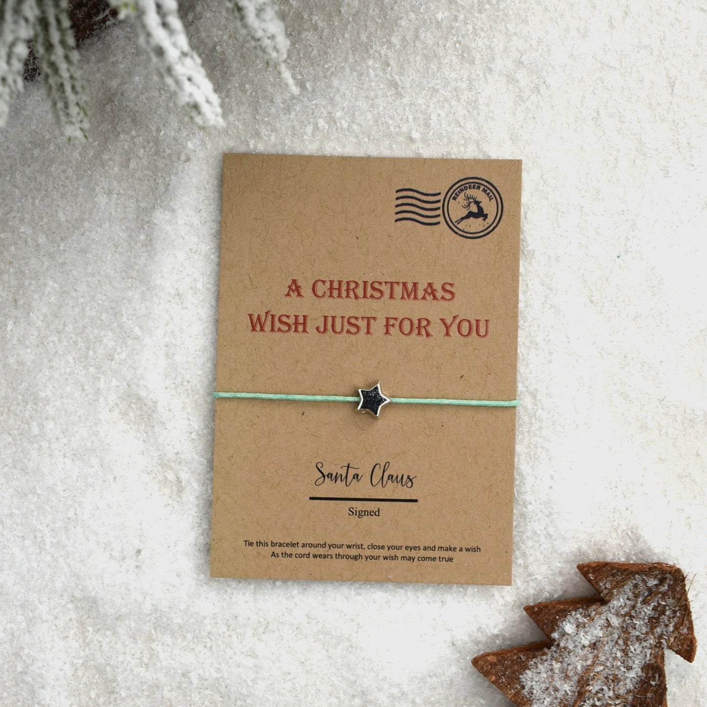 CLEARANCE - A Christmas Wish Just For You Wish Bracelet (1)