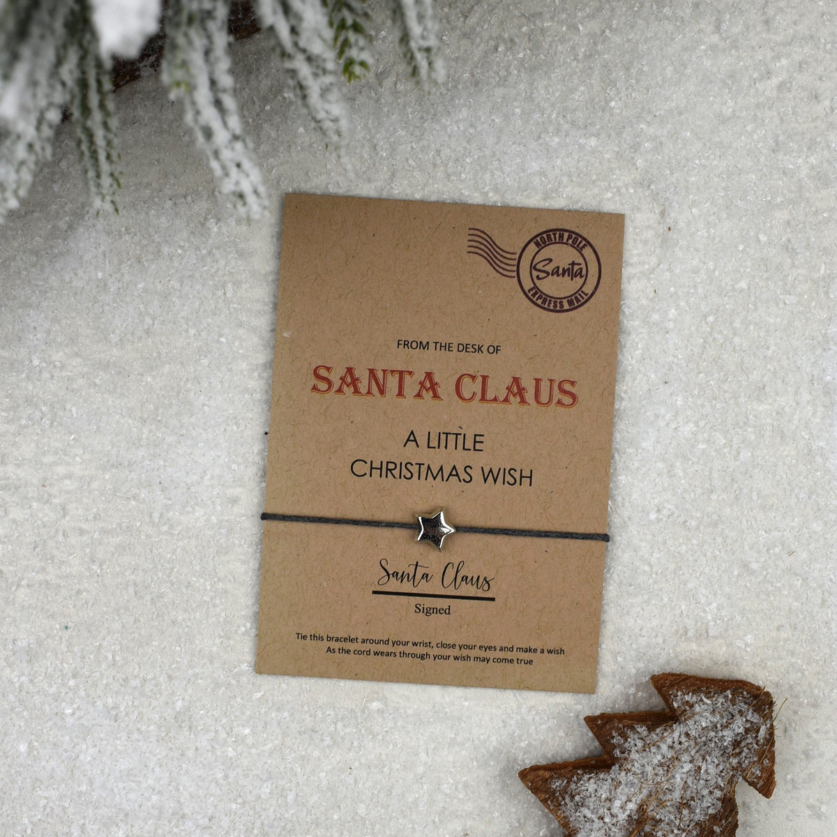 CLEARANCE - From The Desk Of Santa Claus Wish Bracelet
