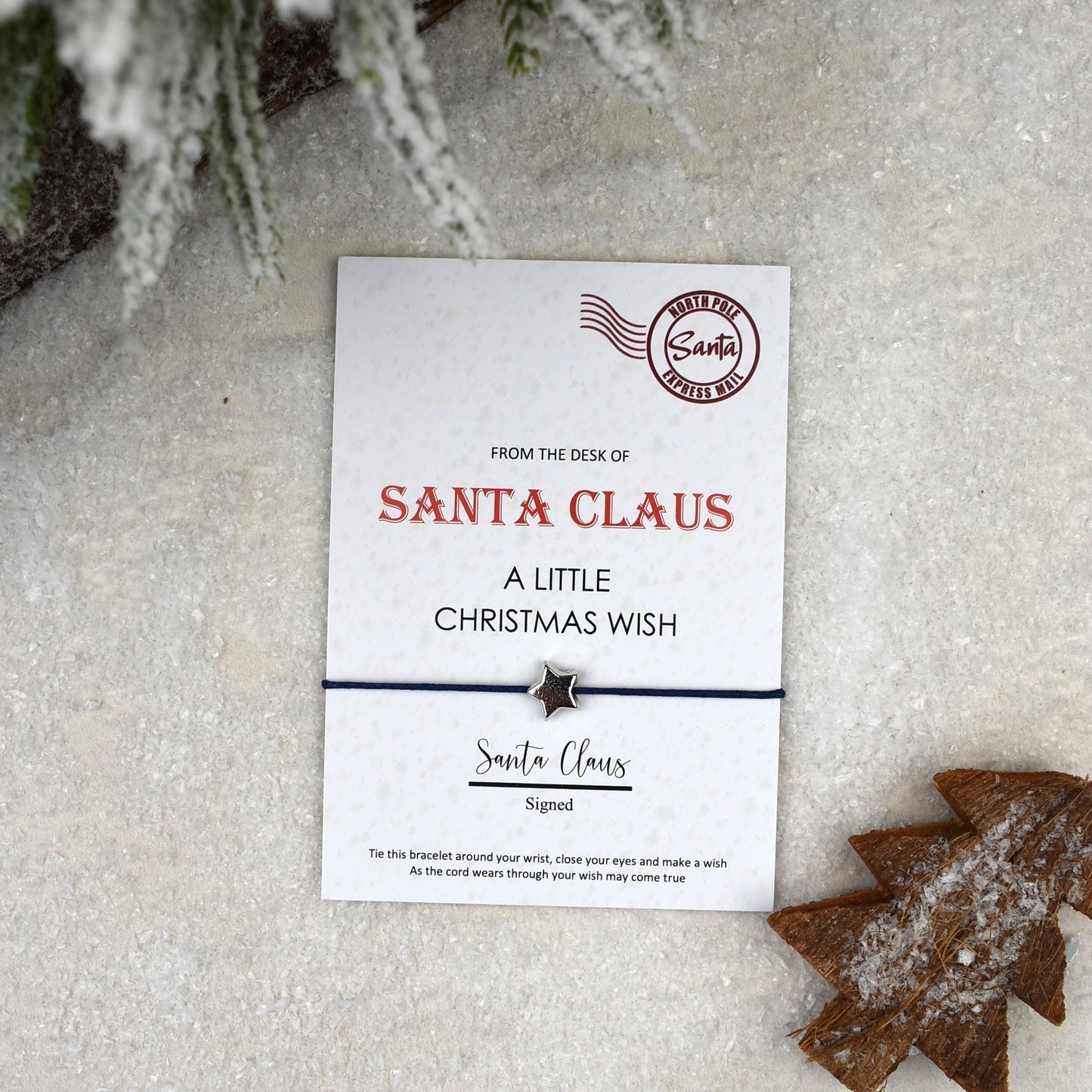 CLEARANCE - From The Desk Of Santa Claus Wish Bracelet