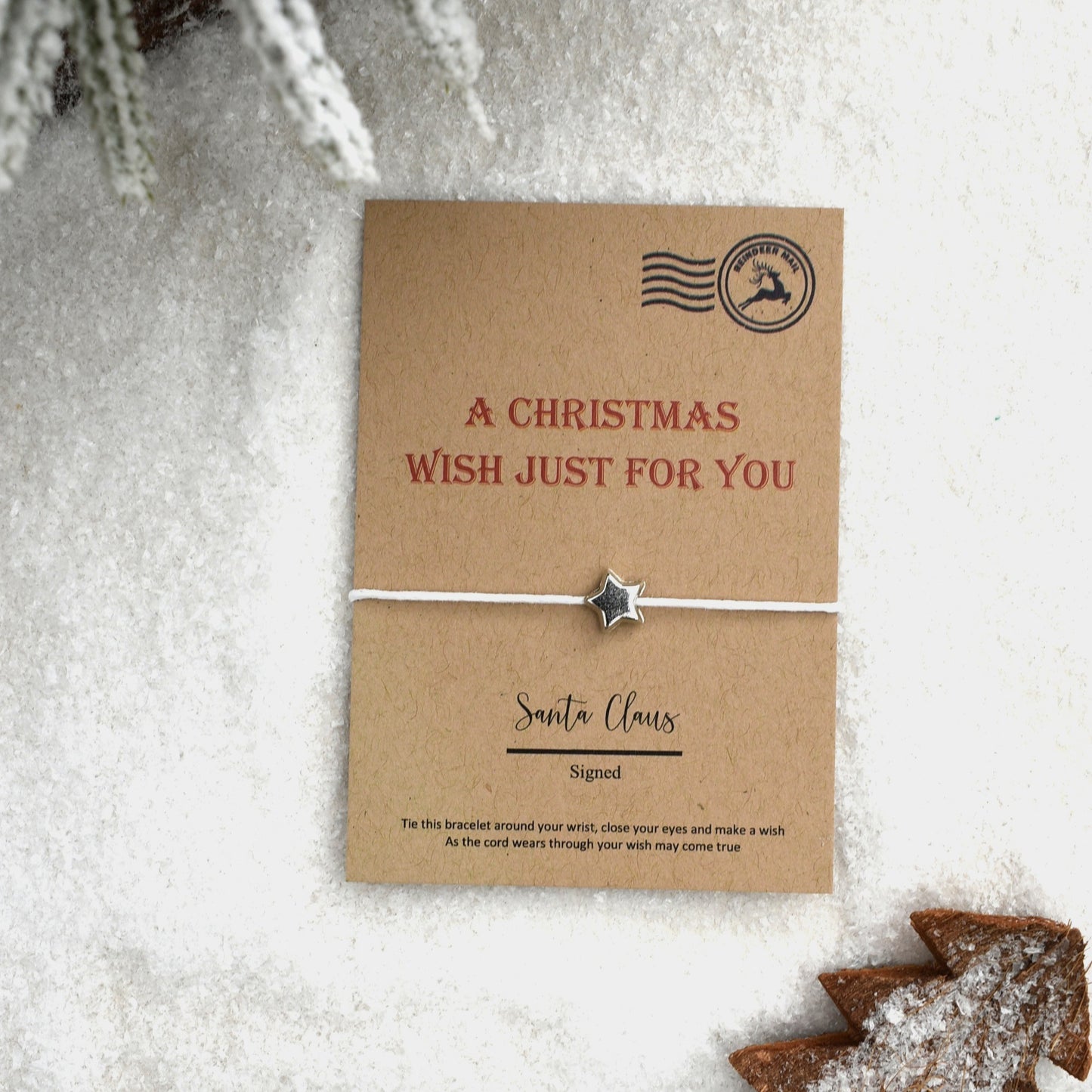 CLEARANCE - A Christmas Wish Just For You Wish Bracelet (1)