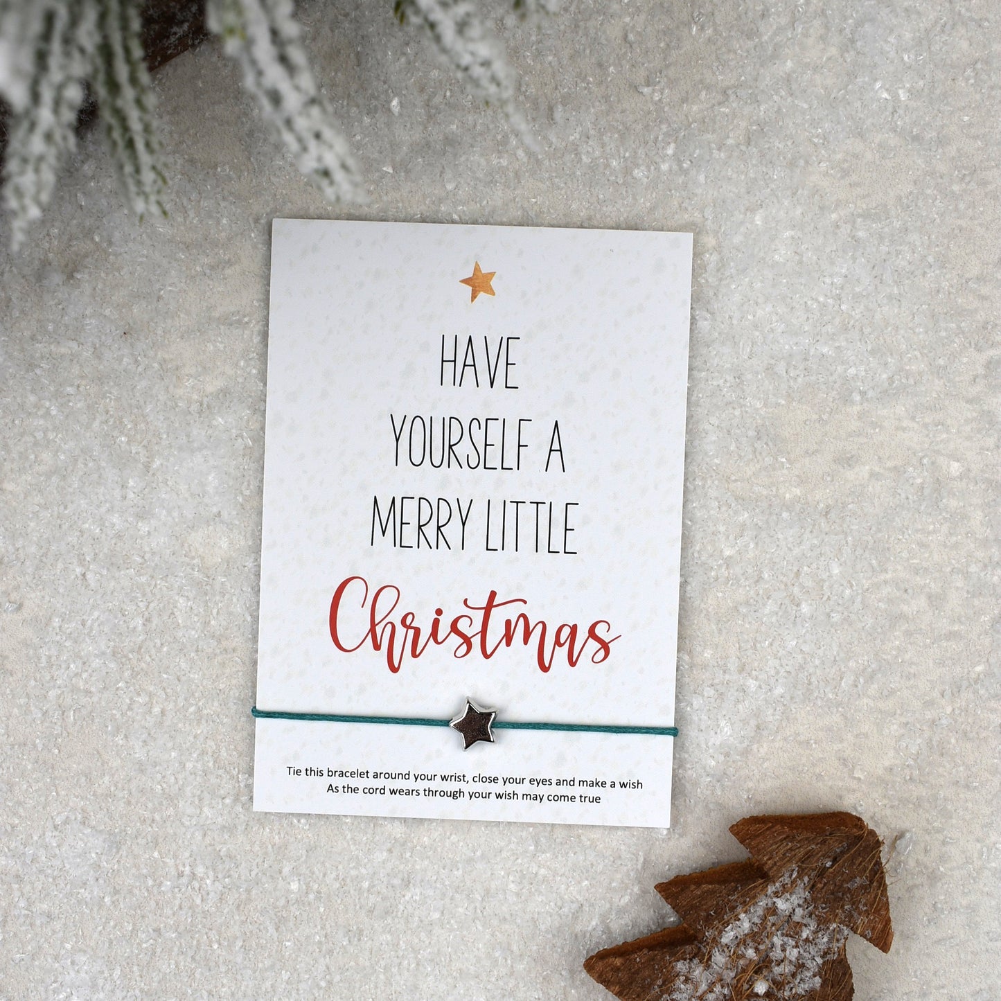 CLEARANCE - Have Yourself A Merry Little Christmas Wish Bracelet