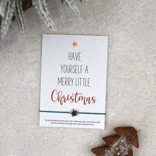 CLEARANCE - Have Yourself A Merry Little Christmas Wish Bracelet