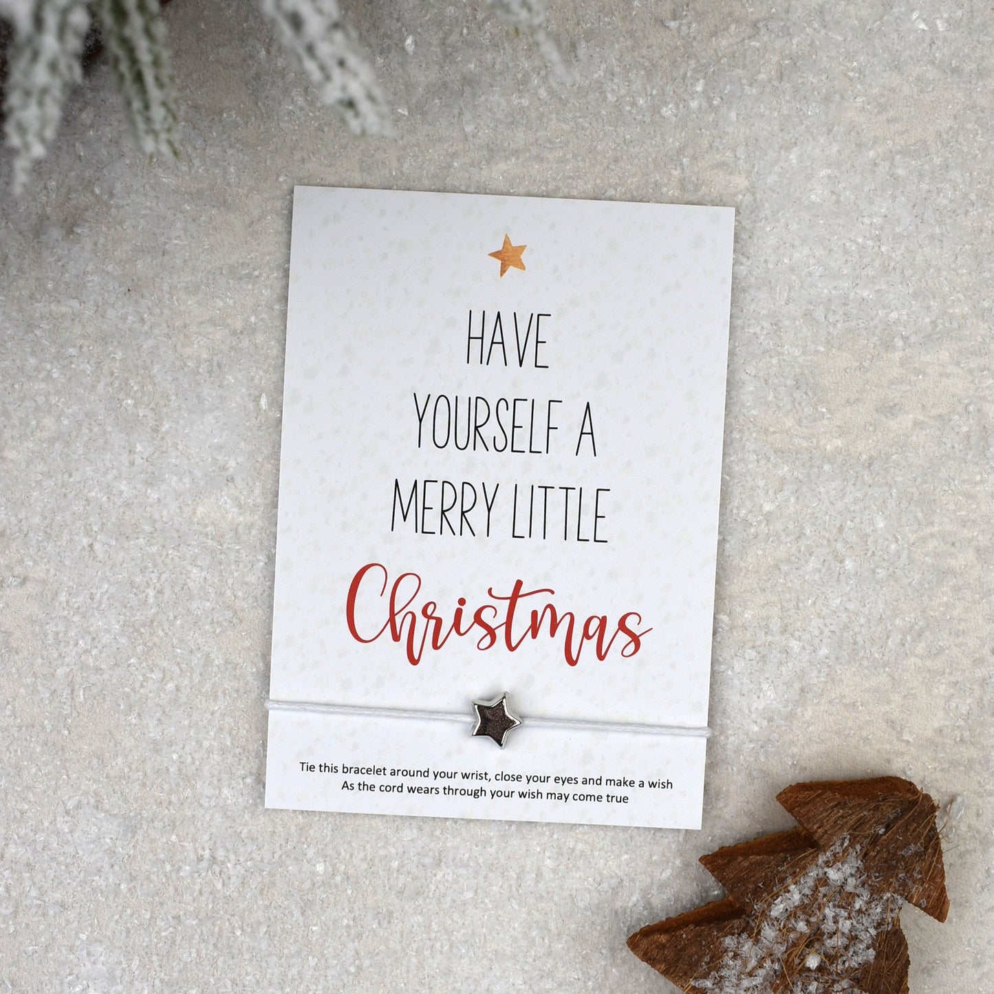 CLEARANCE - Have Yourself A Merry Little Christmas Wish Bracelet