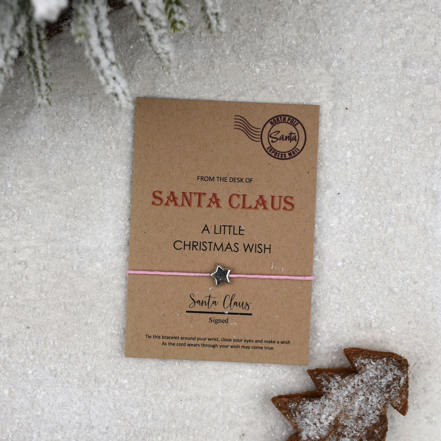 CLEARANCE - From The Desk Of Santa Claus Wish Bracelet