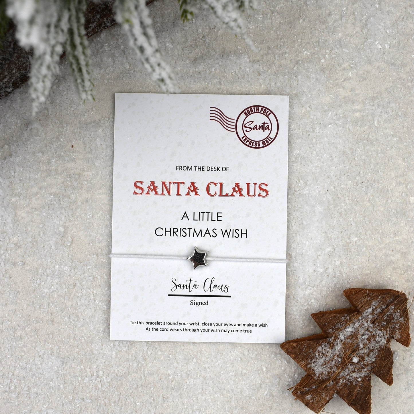 CLEARANCE - From The Desk Of Santa Claus Wish Bracelet