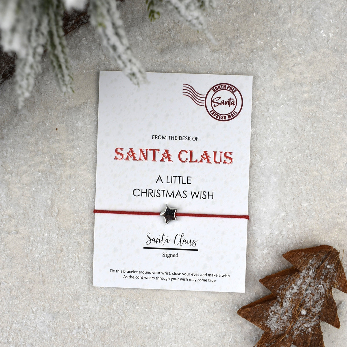 CLEARANCE - From The Desk Of Santa Claus Wish Bracelet