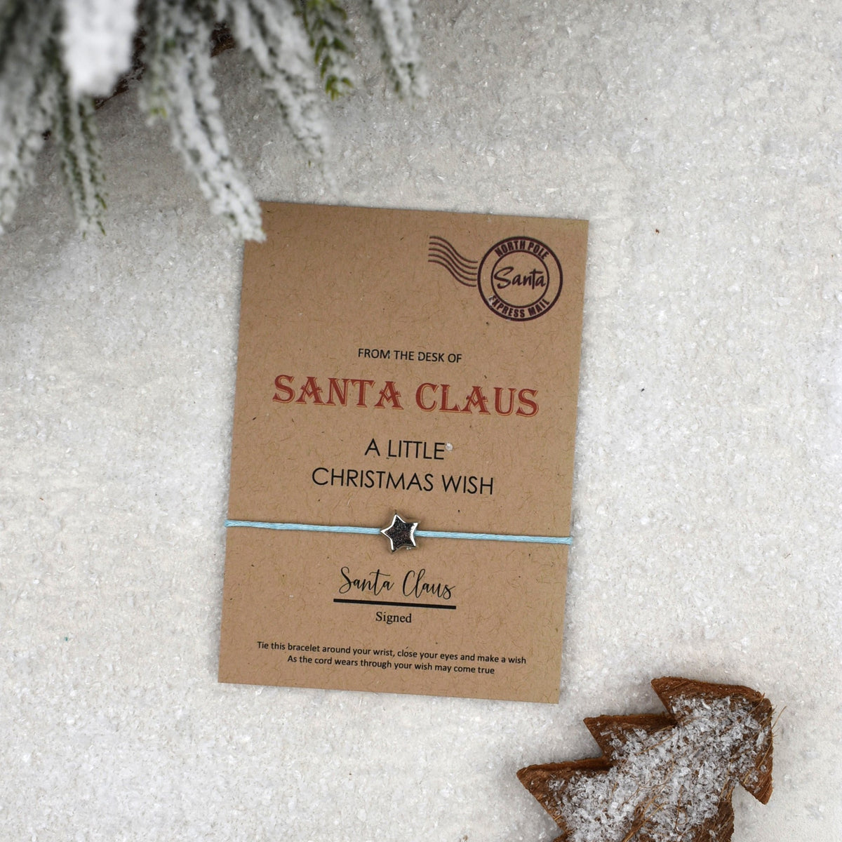 CLEARANCE - From The Desk Of Santa Claus Wish Bracelet