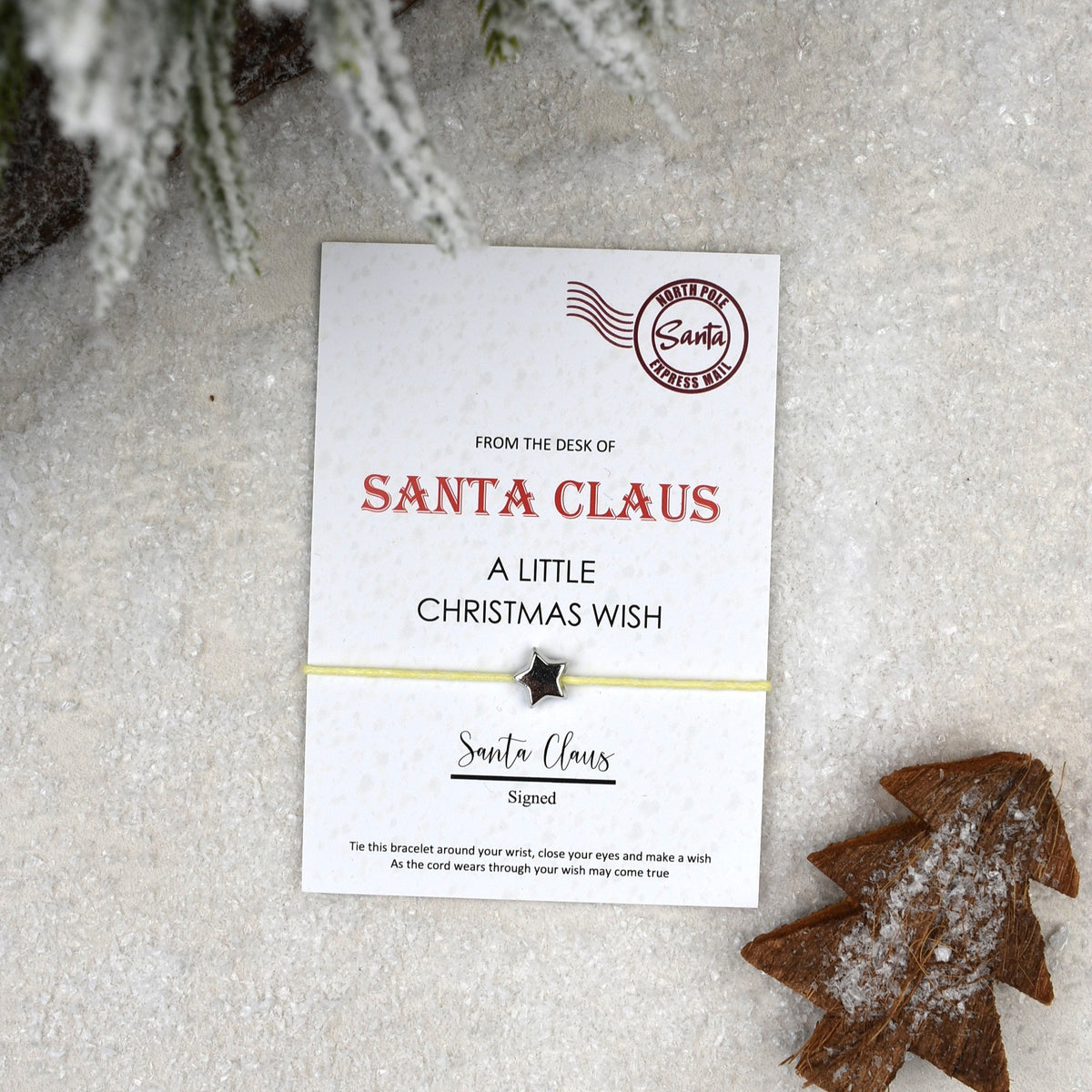 CLEARANCE - From The Desk Of Santa Claus Wish Bracelet