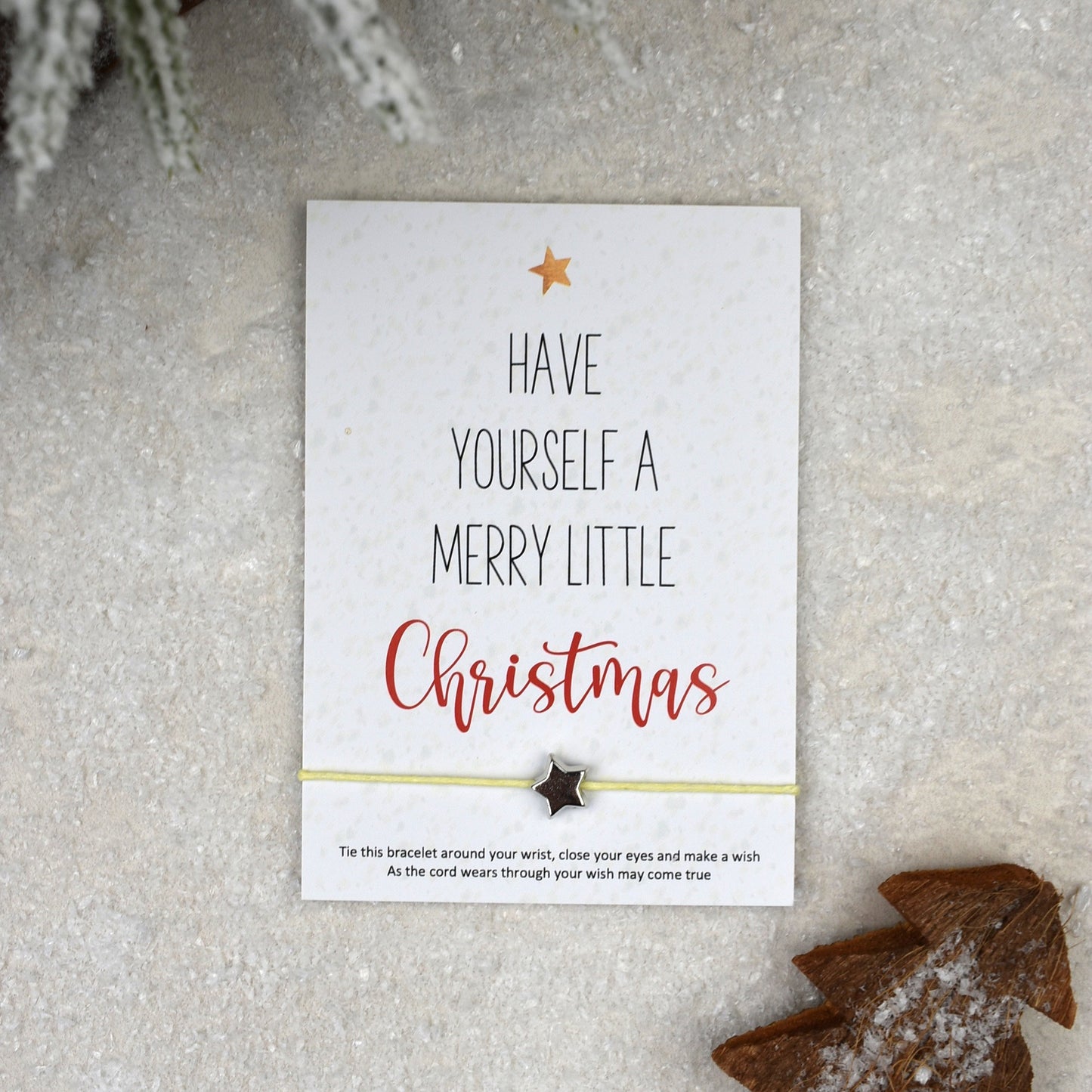 CLEARANCE - Have Yourself A Merry Little Christmas Wish Bracelet