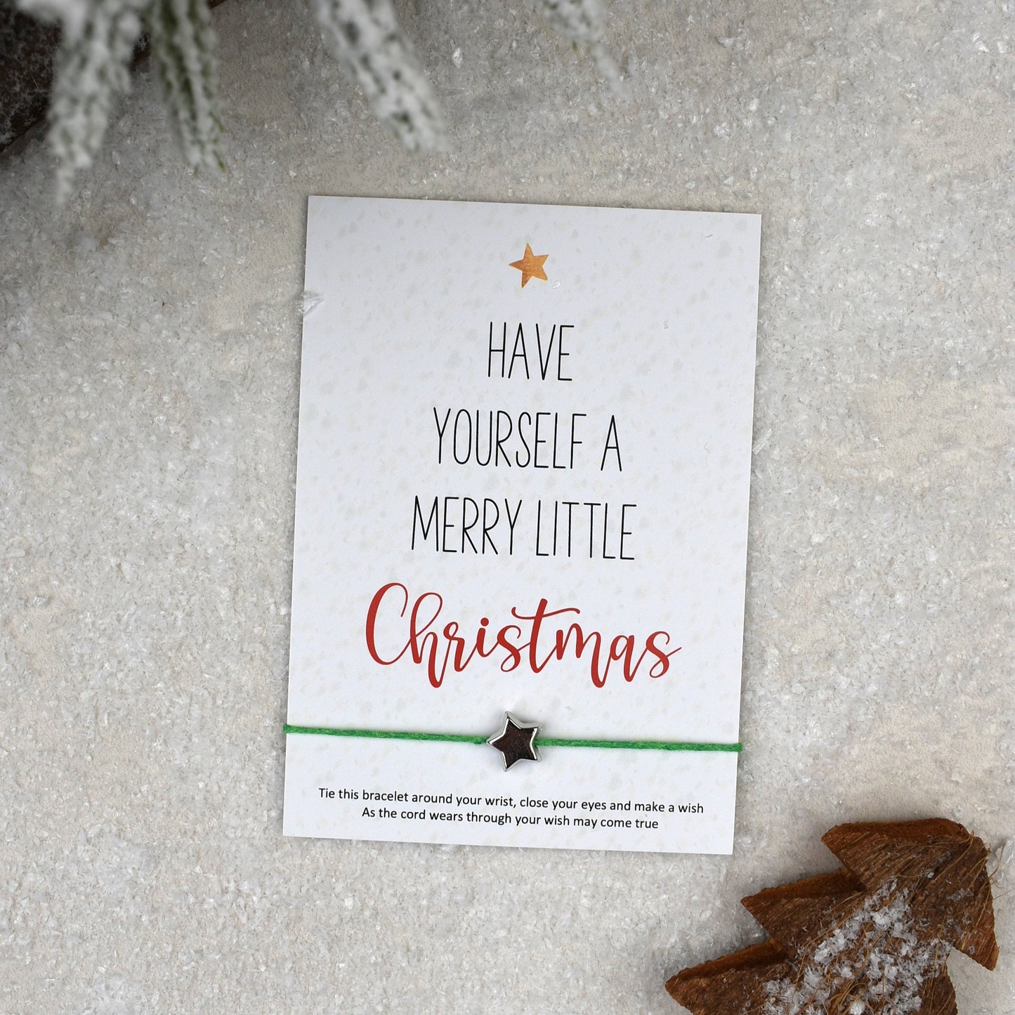 CLEARANCE - Have Yourself A Merry Little Christmas Wish Bracelet