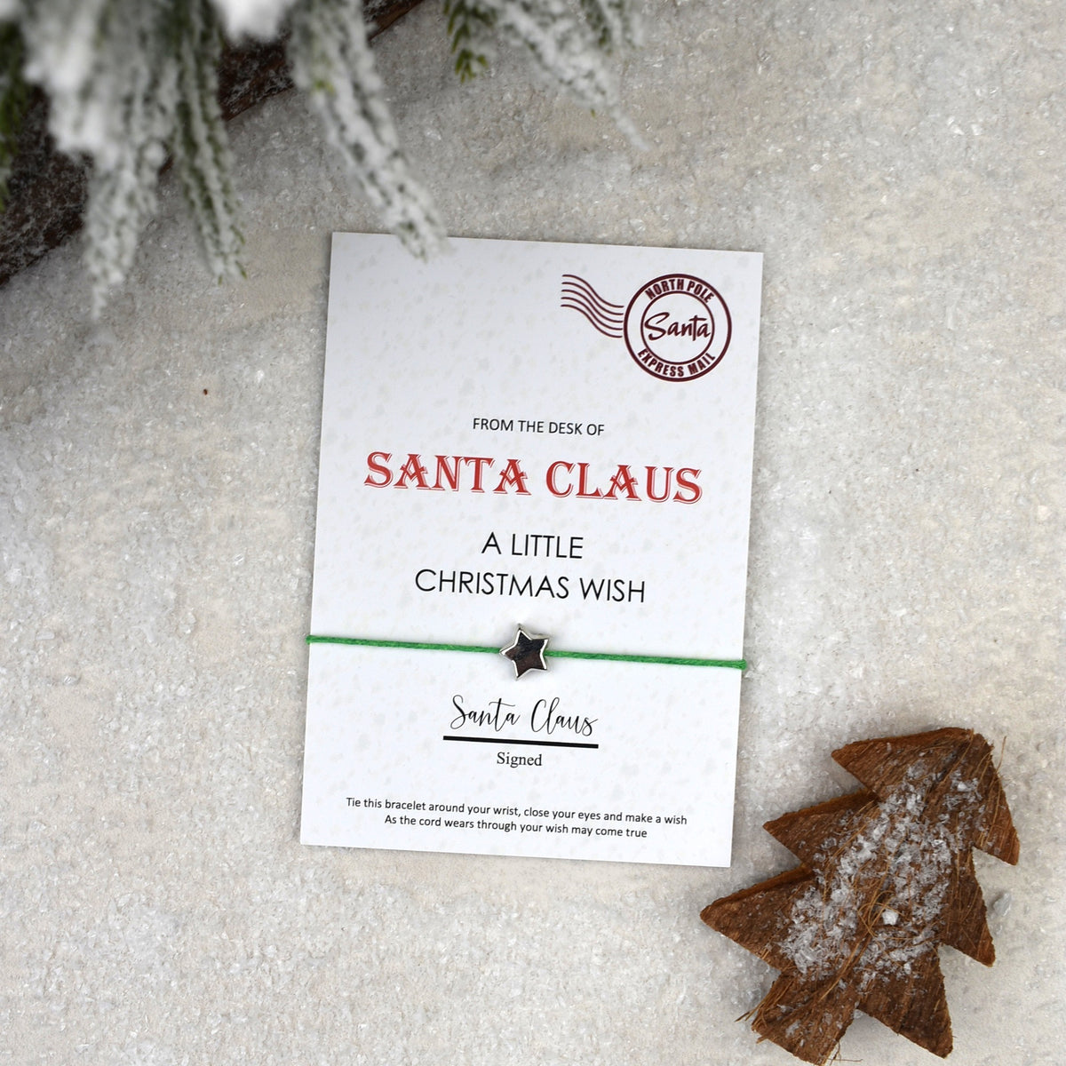 CLEARANCE - From The Desk Of Santa Claus Wish Bracelet