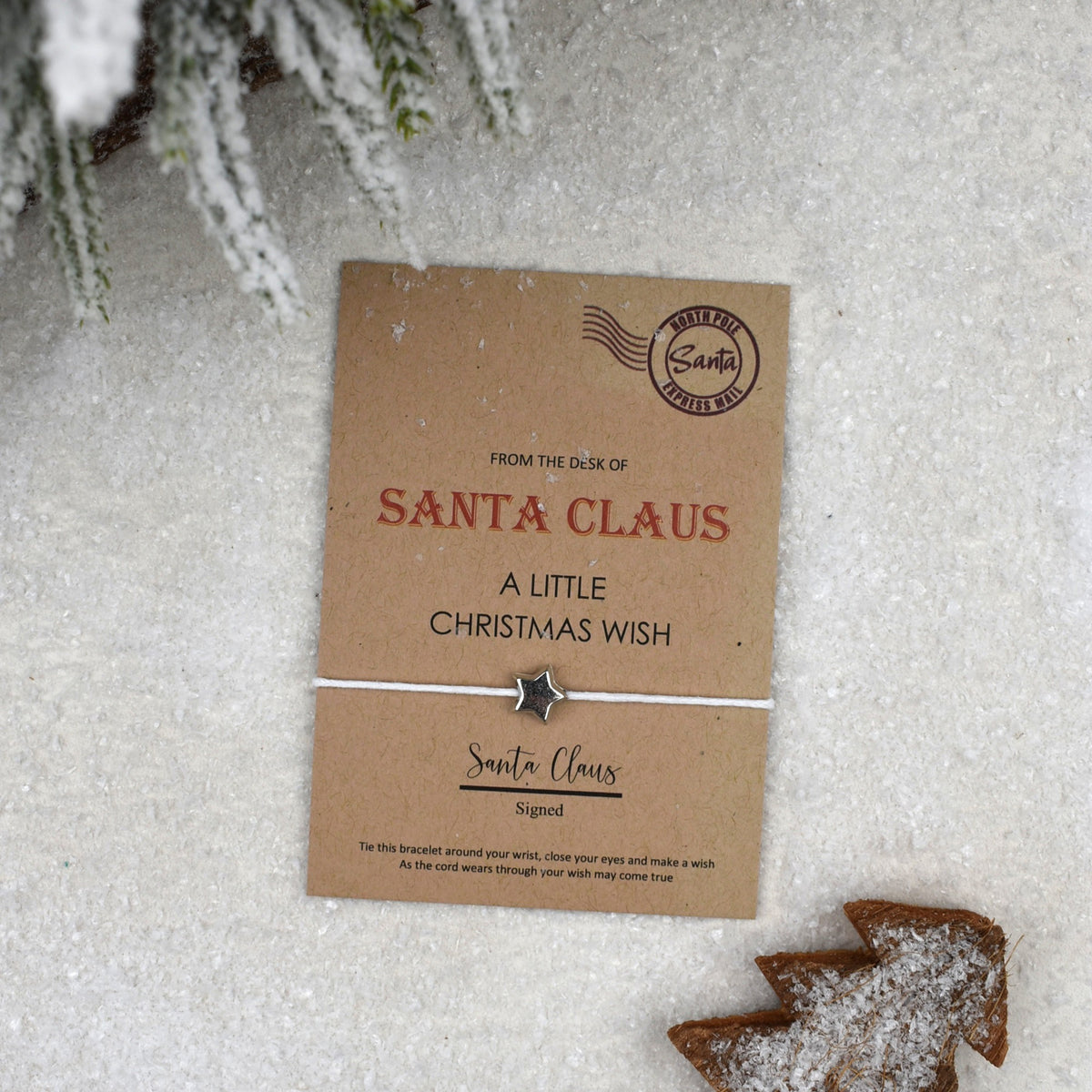CLEARANCE - From The Desk Of Santa Claus Wish Bracelet
