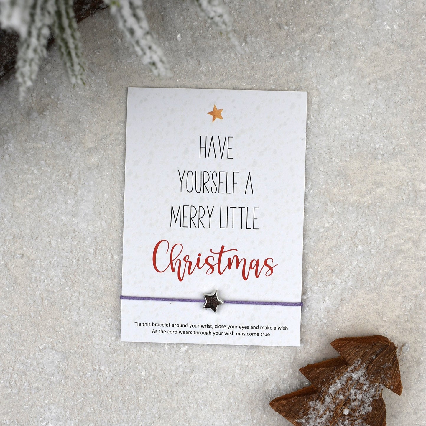 CLEARANCE - Have Yourself A Merry Little Christmas Wish Bracelet