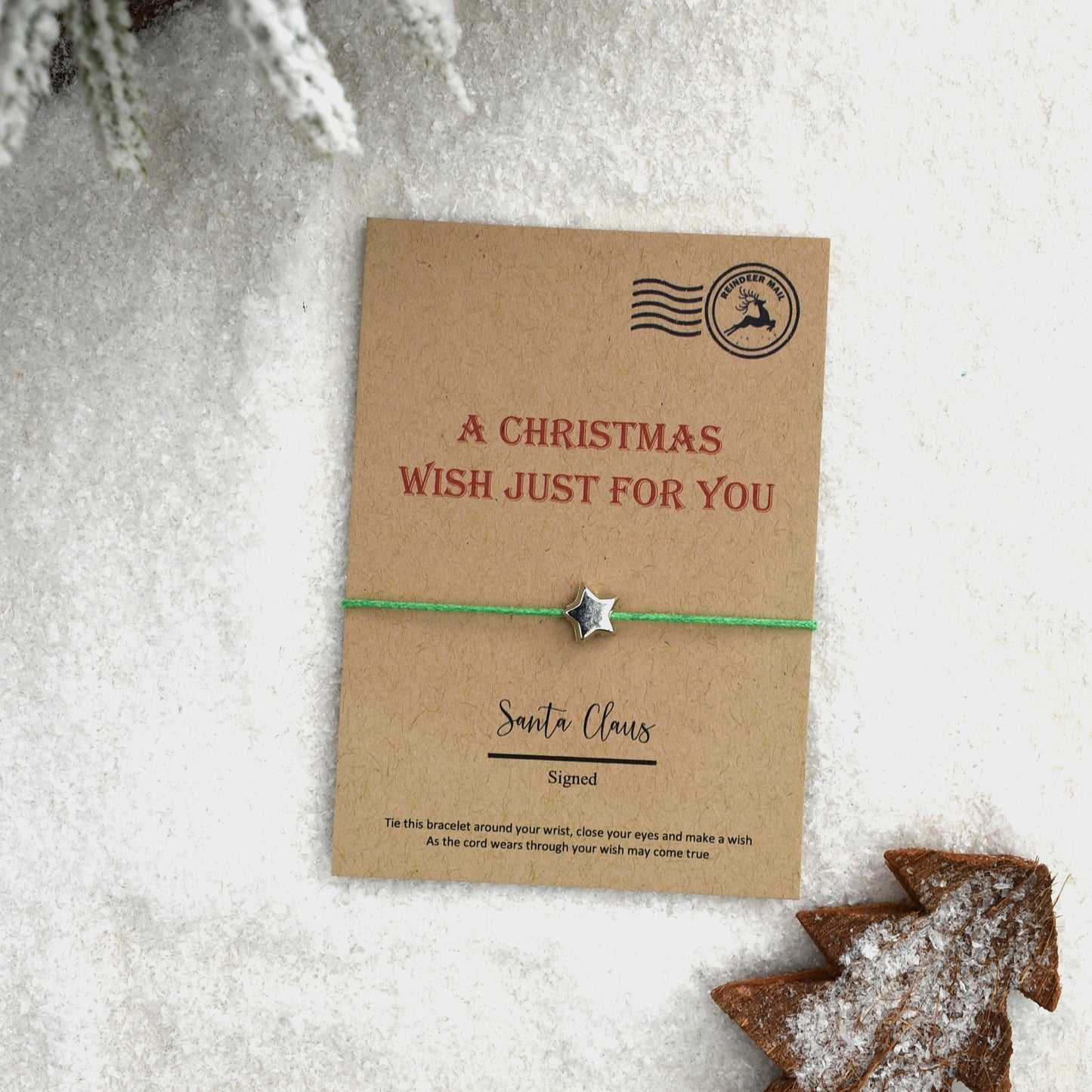 CLEARANCE - A Christmas Wish Just For You Wish Bracelet (1)