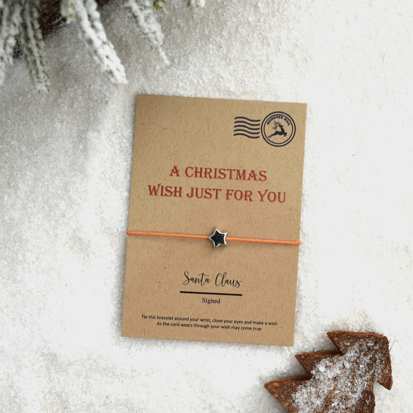 CLEARANCE - A Christmas Wish Just For You Wish Bracelet (1)