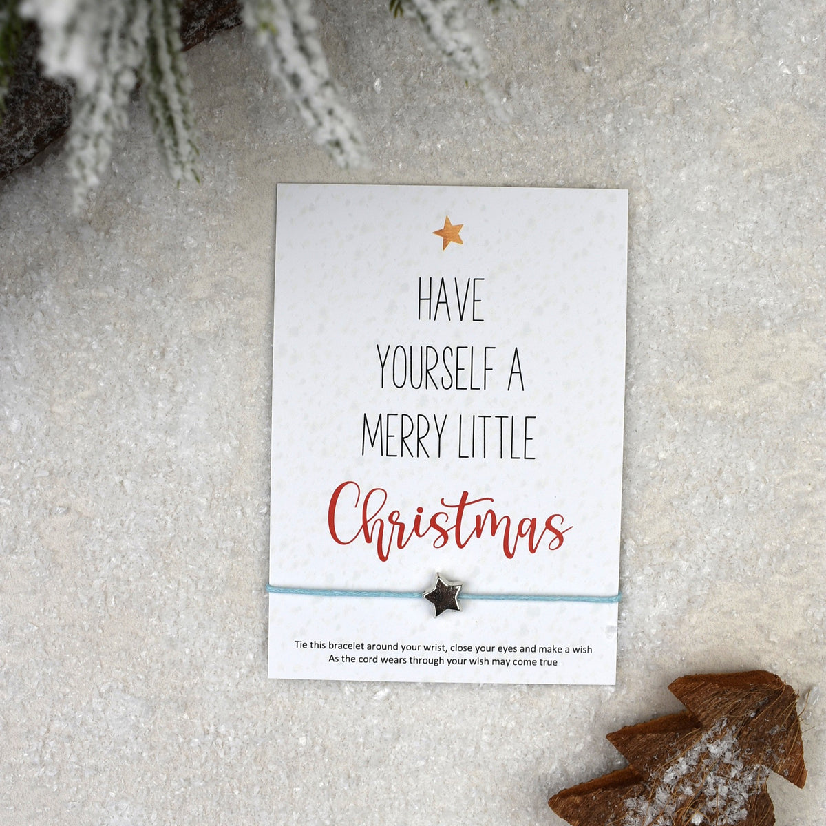 CLEARANCE - Have Yourself A Merry Little Christmas Wish Bracelet