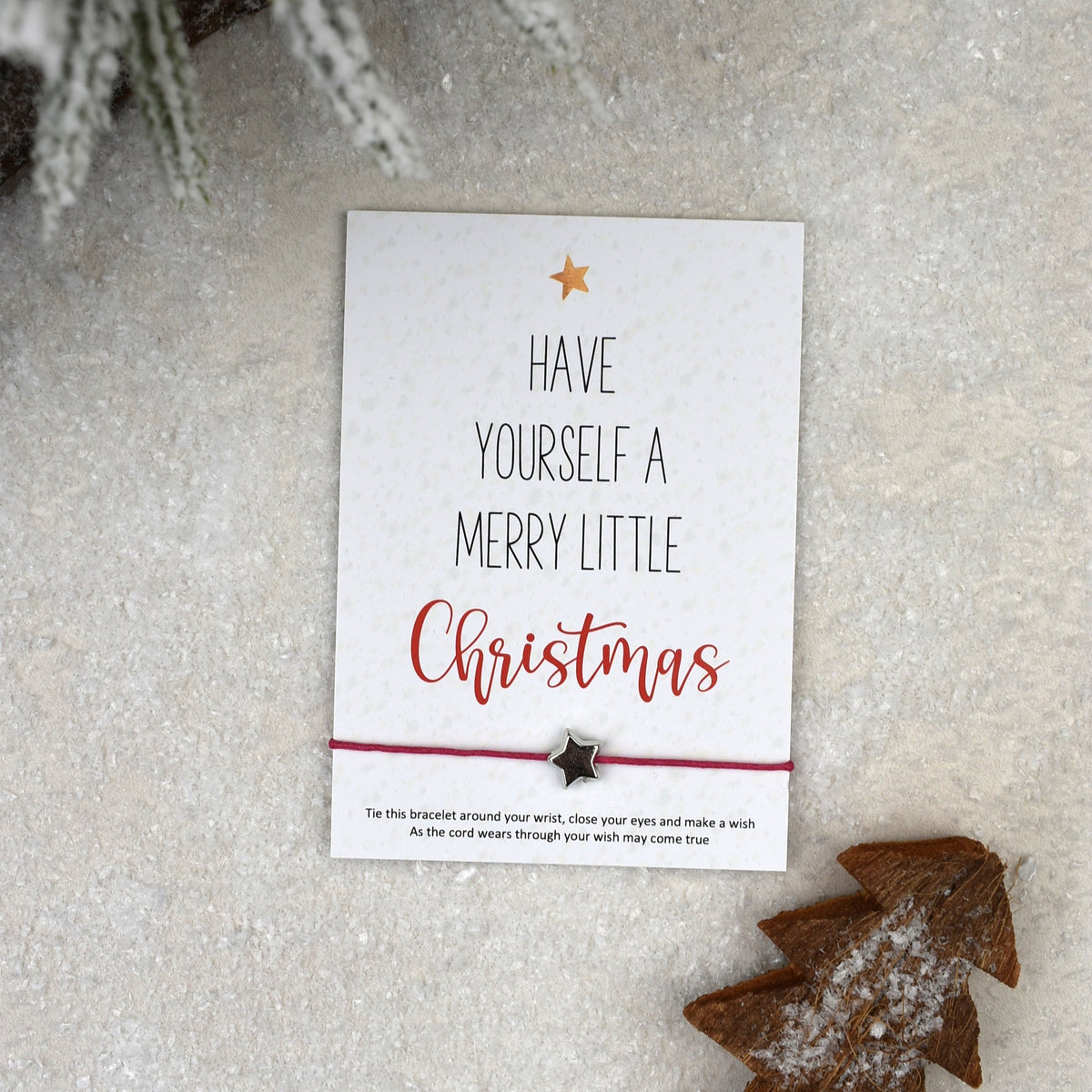 CLEARANCE - Have Yourself A Merry Little Christmas Wish Bracelet