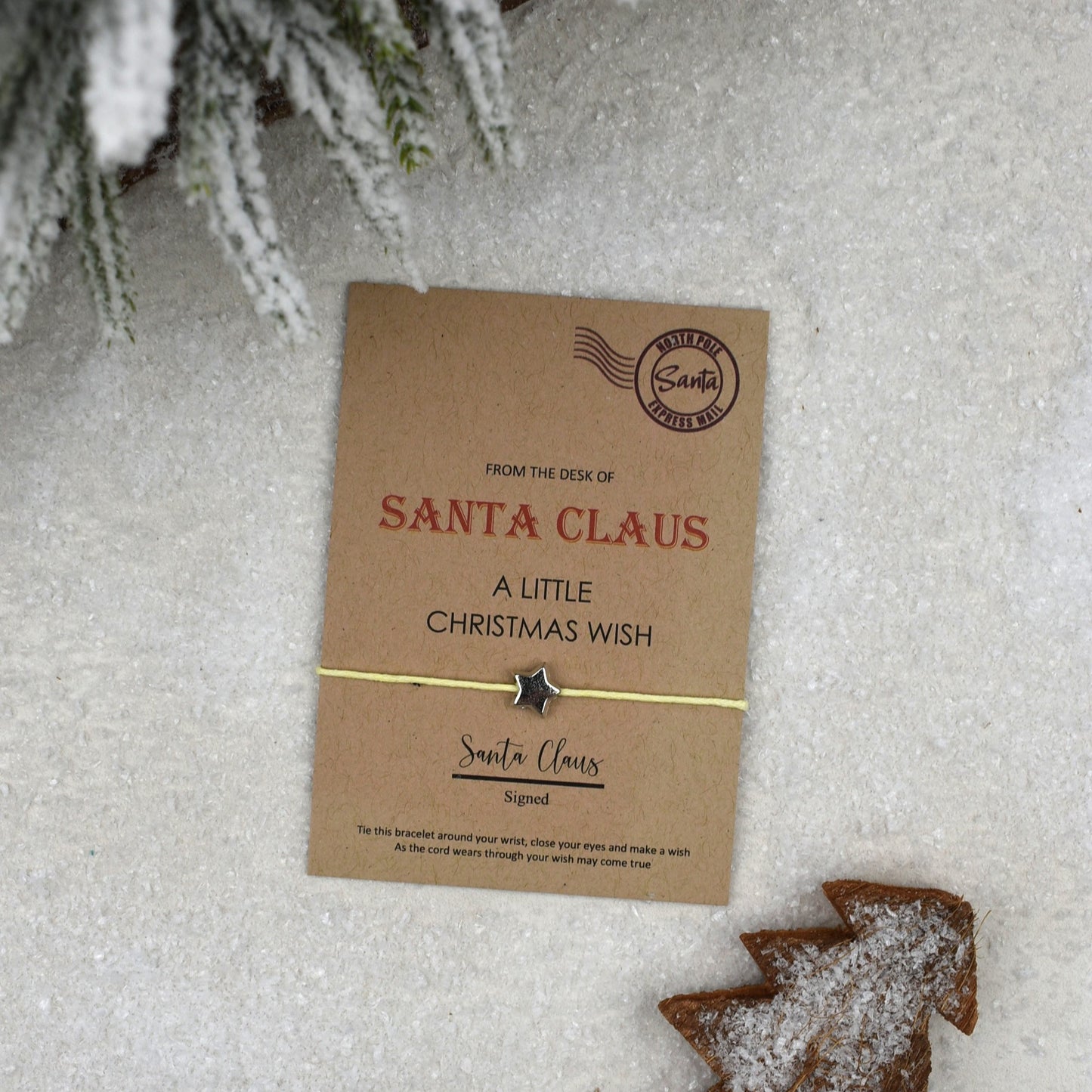CLEARANCE - From The Desk Of Santa Claus Wish Bracelet