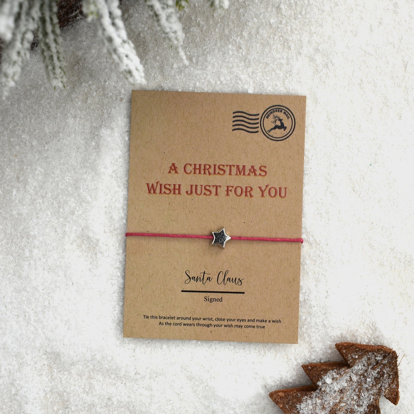 CLEARANCE - A Christmas Wish Just For You Wish Bracelet (1)