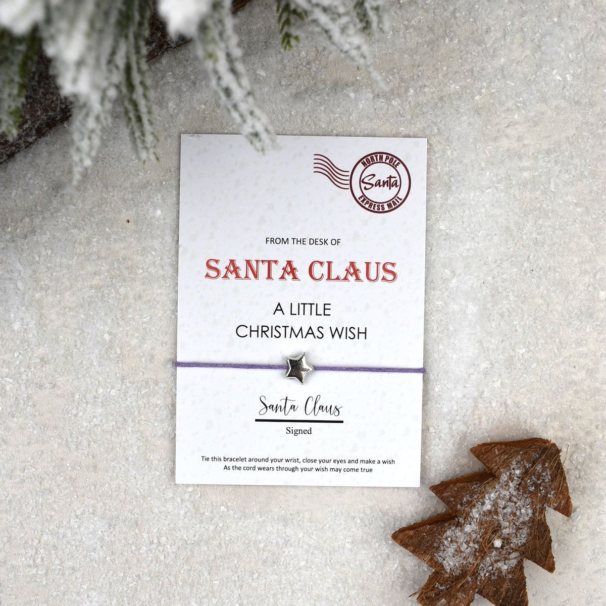 CLEARANCE - From The Desk Of Santa Claus Wish Bracelet