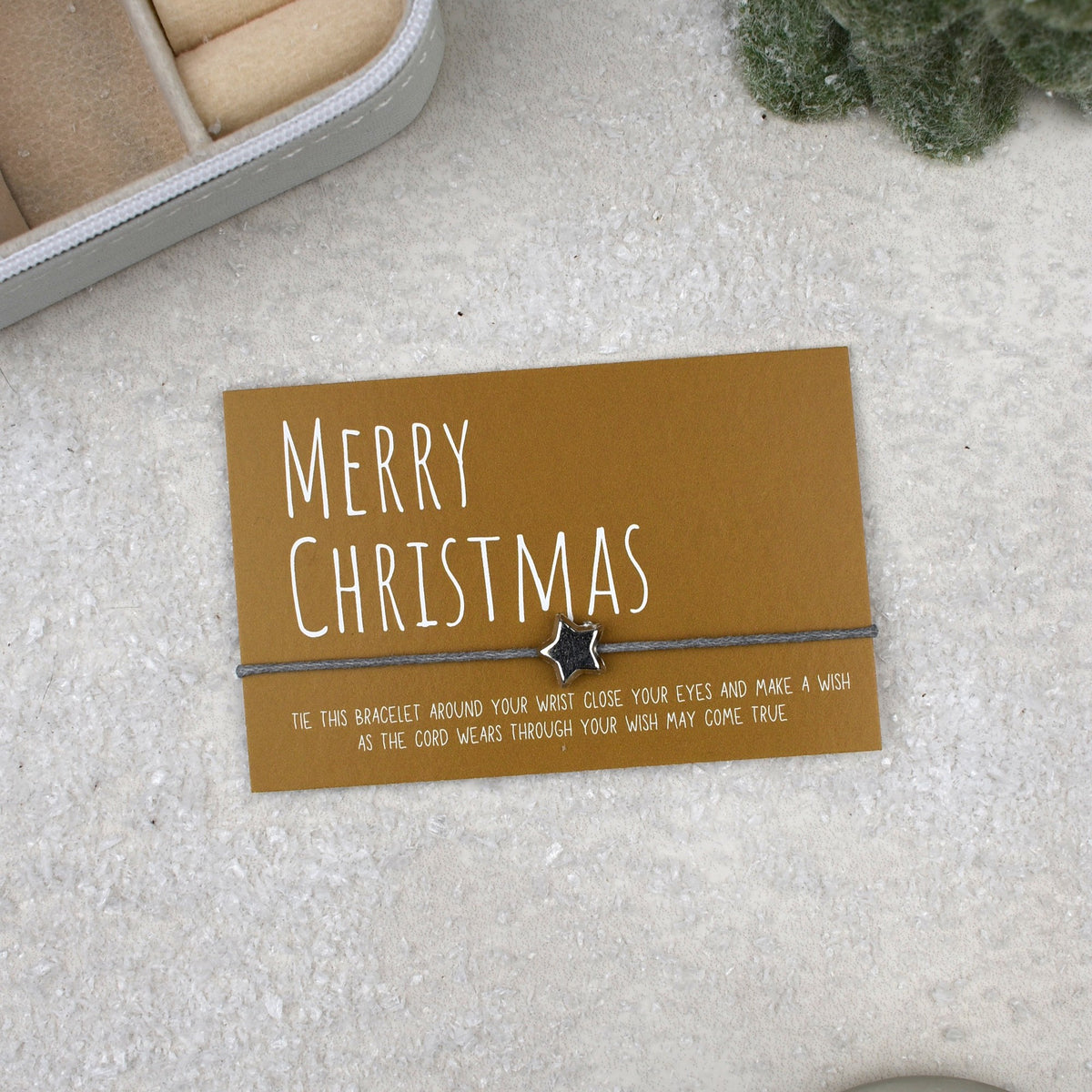 CLEARANCE - Merry Christmas Wish Bracelet - Gold
