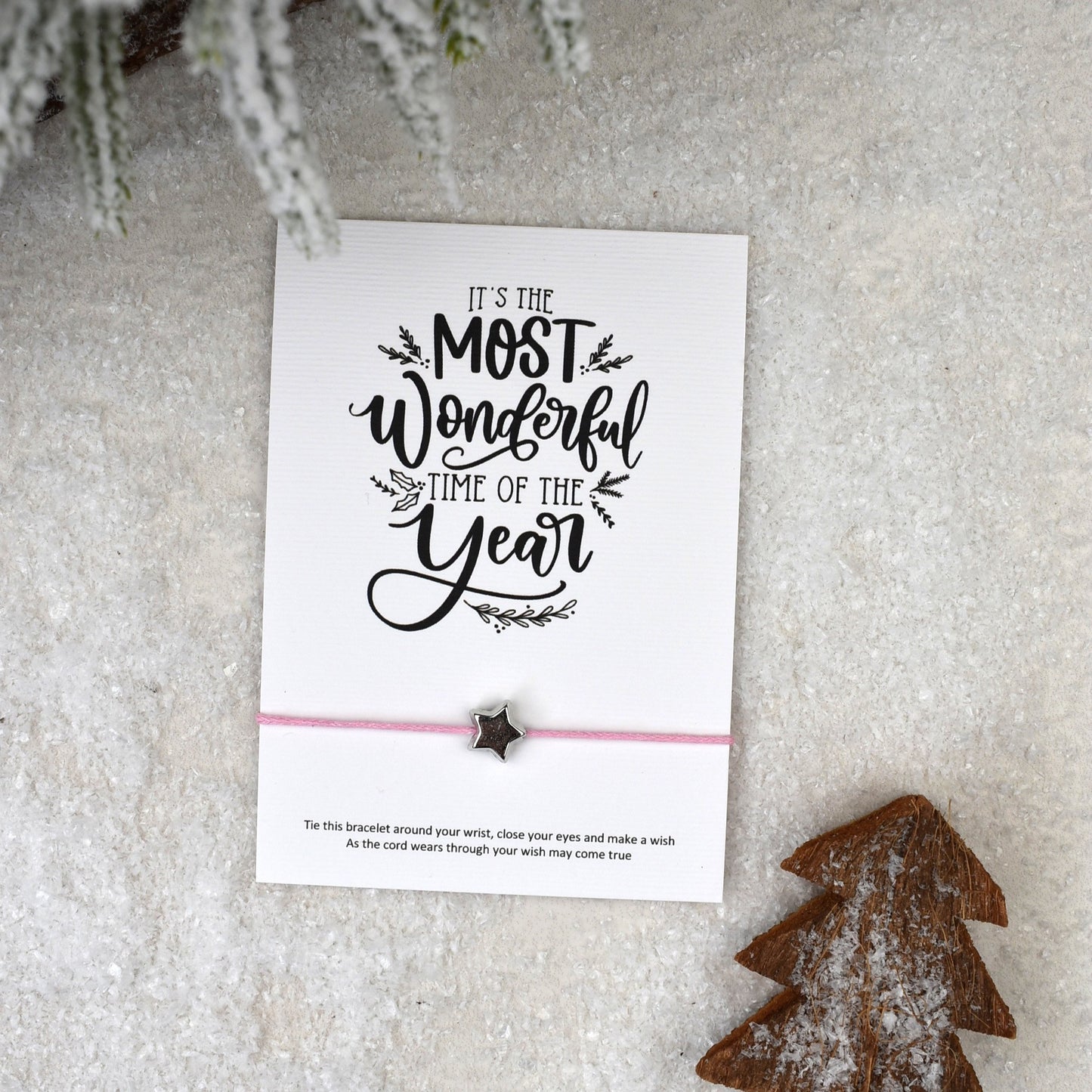CLEARANCE - It's The Most Wonderful Time Of The Year Wish Bracelet