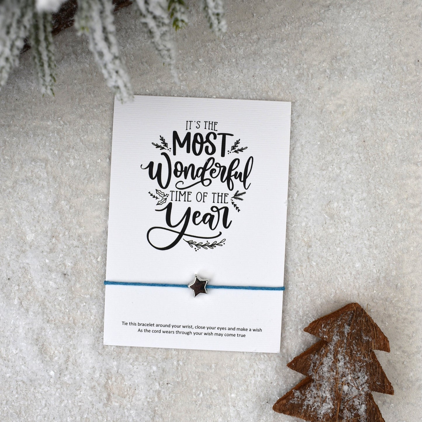 CLEARANCE - It's The Most Wonderful Time Of The Year Wish Bracelet