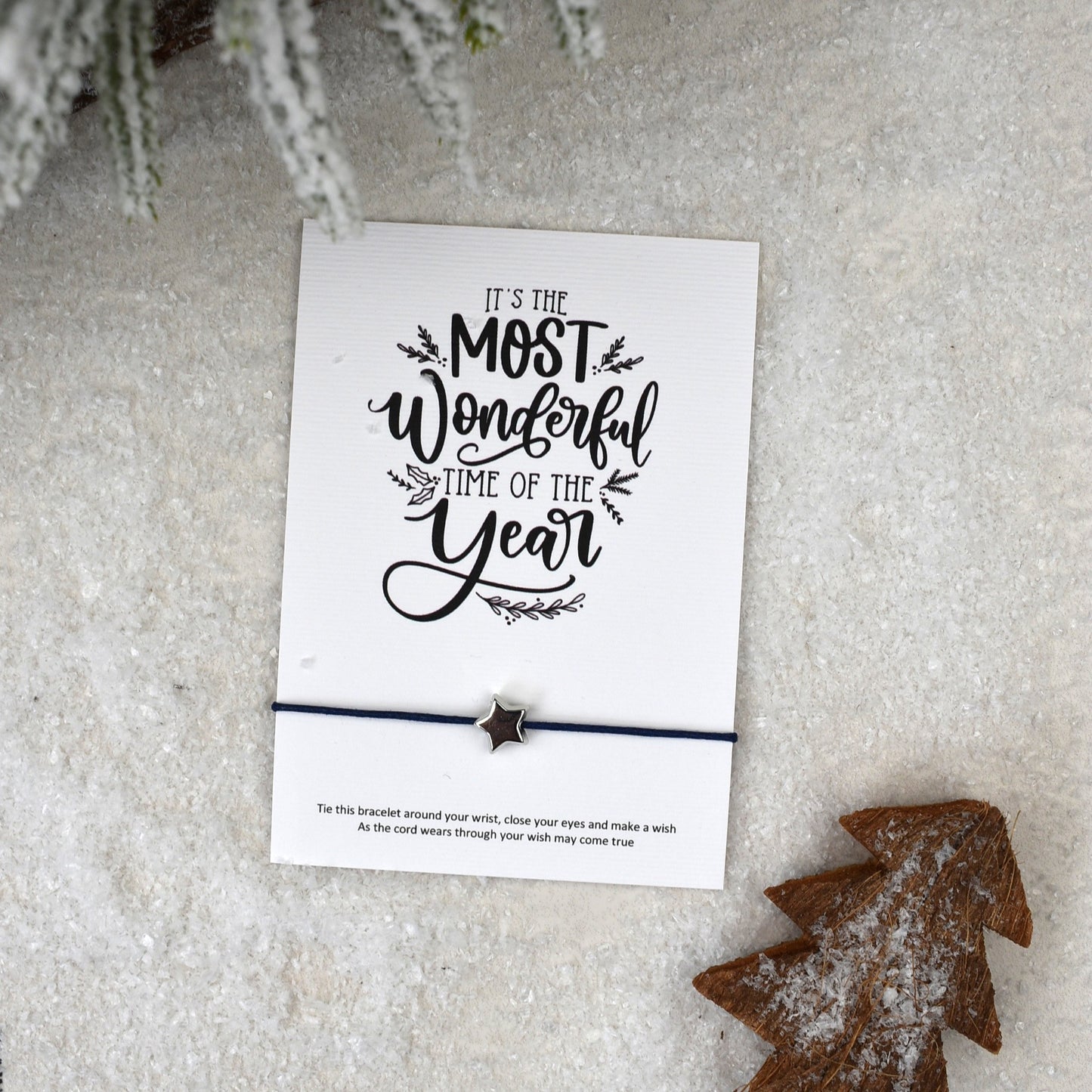 CLEARANCE - It's The Most Wonderful Time Of The Year Wish Bracelet