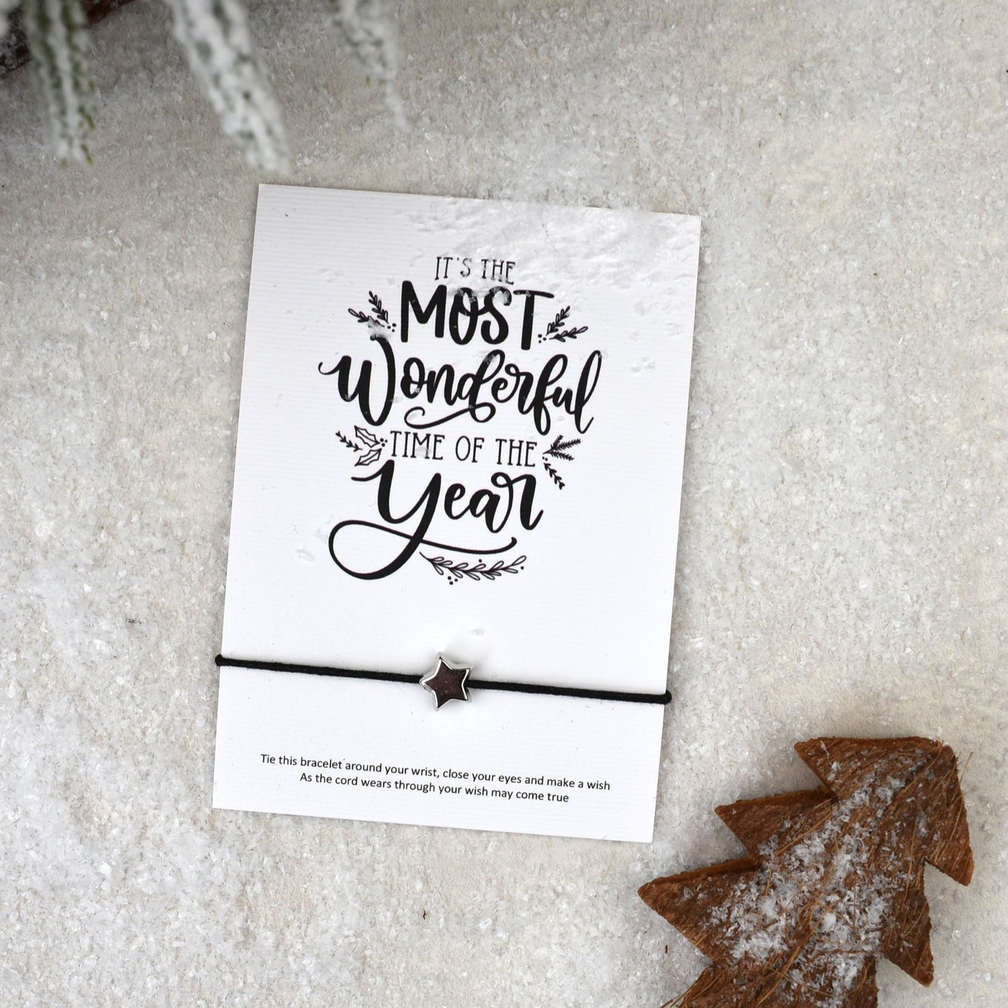 CLEARANCE - It's The Most Wonderful Time Of The Year Wish Bracelet