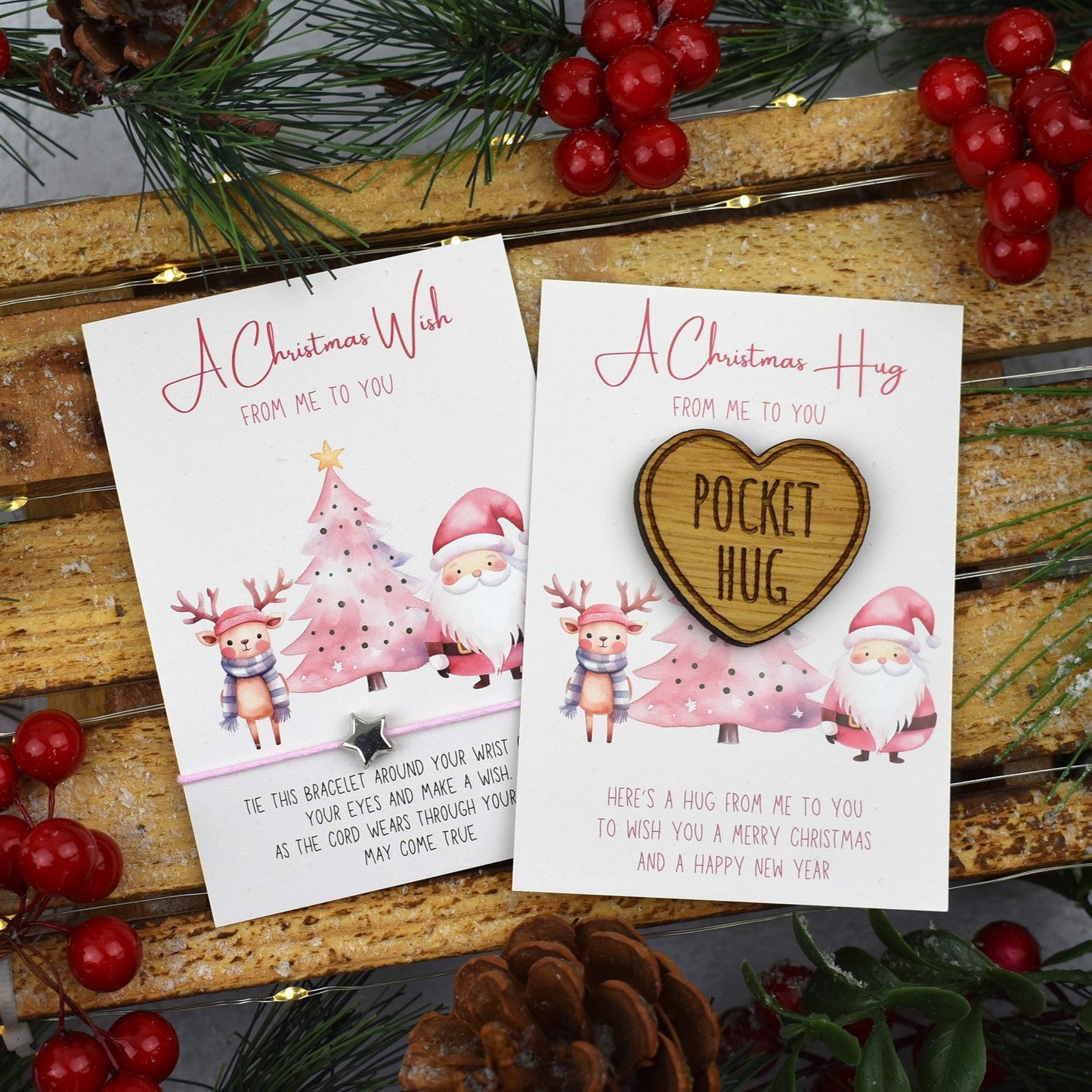 BUNDLE - Christmas Wish Bracelet and Pocket Hug (1022)