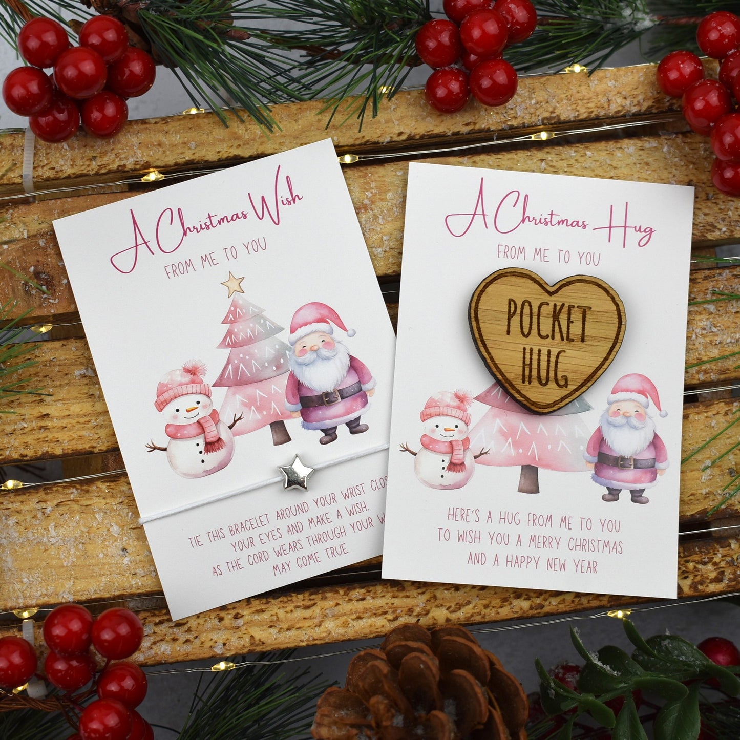 BUNDLE - Christmas Wish Bracelet and Pocket Hug (1021)
