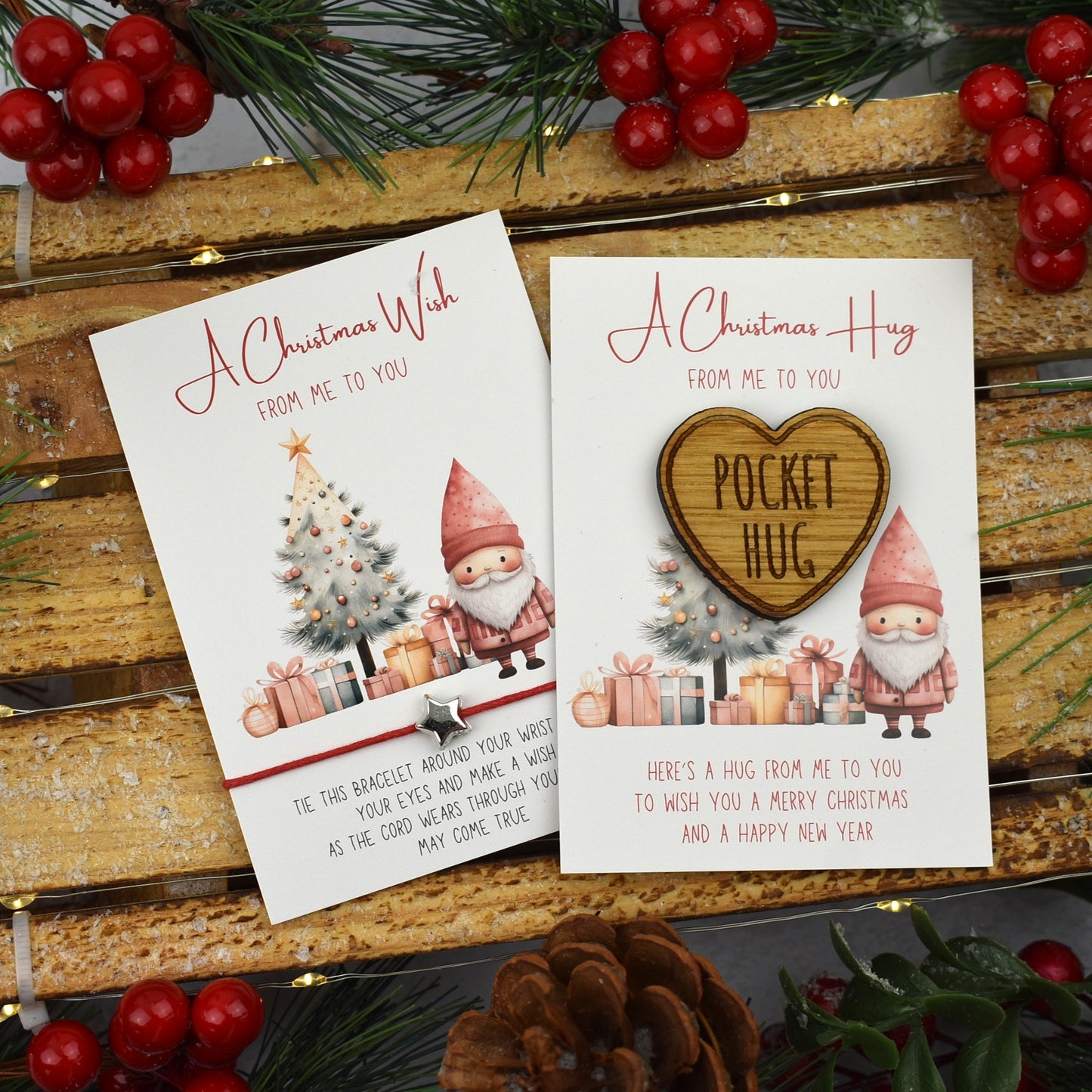 BUNDLE - Christmas Wish Bracelet and Pocket Hug (1032)